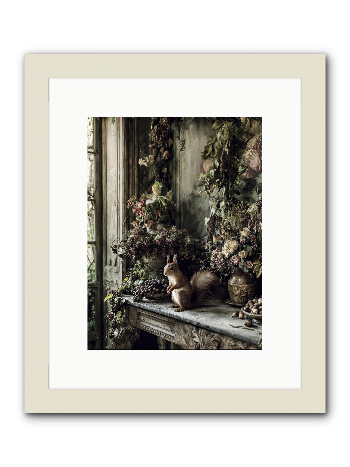 Millie -- Framed Print - White 9x12