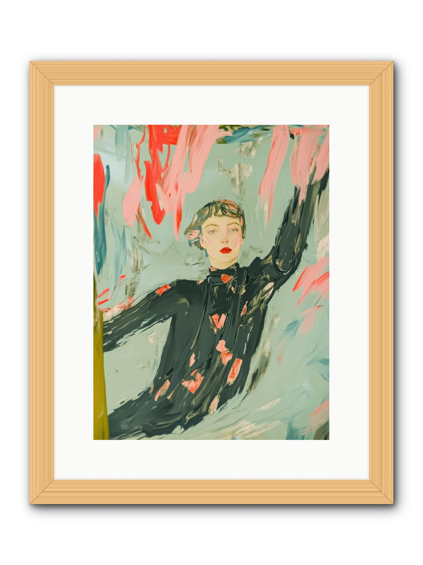 Mind's Quiet Gallery -- Framed Print - Natural 12x16