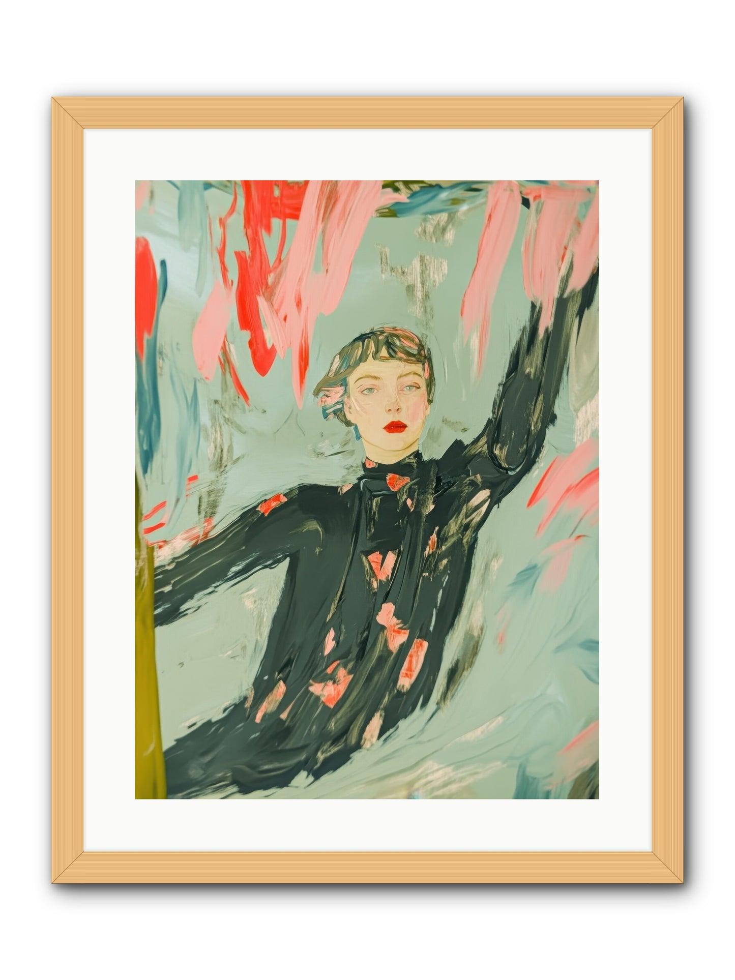 Mind's Quiet Gallery -- Framed Print - Natural 18x24