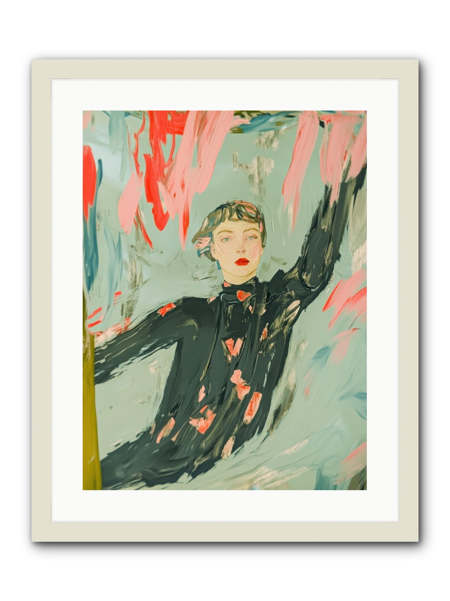 Mind's Quiet Gallery -- Framed Print - White 18x24