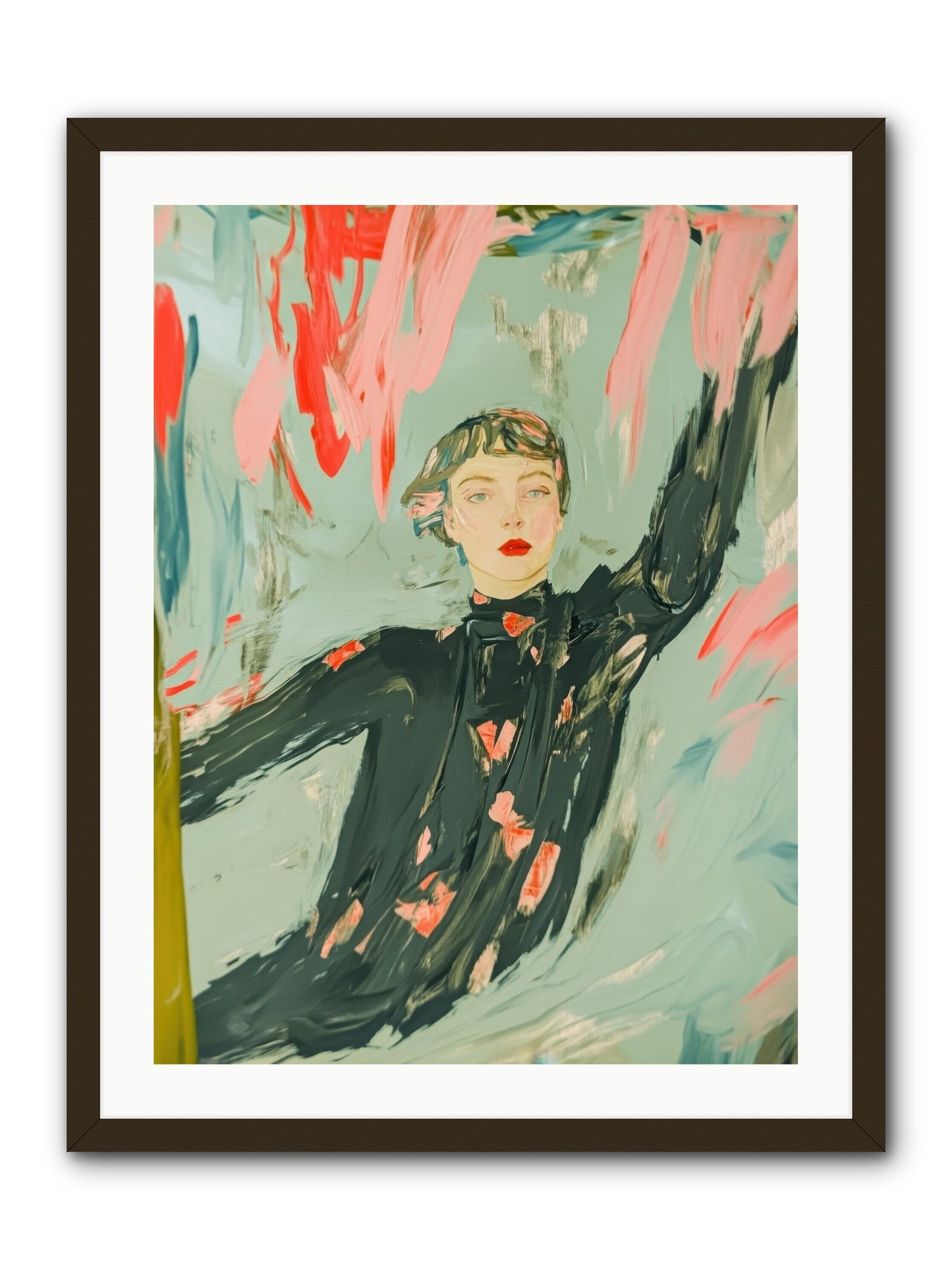Mind's Quiet Gallery -- Framed Print - Black 24x32