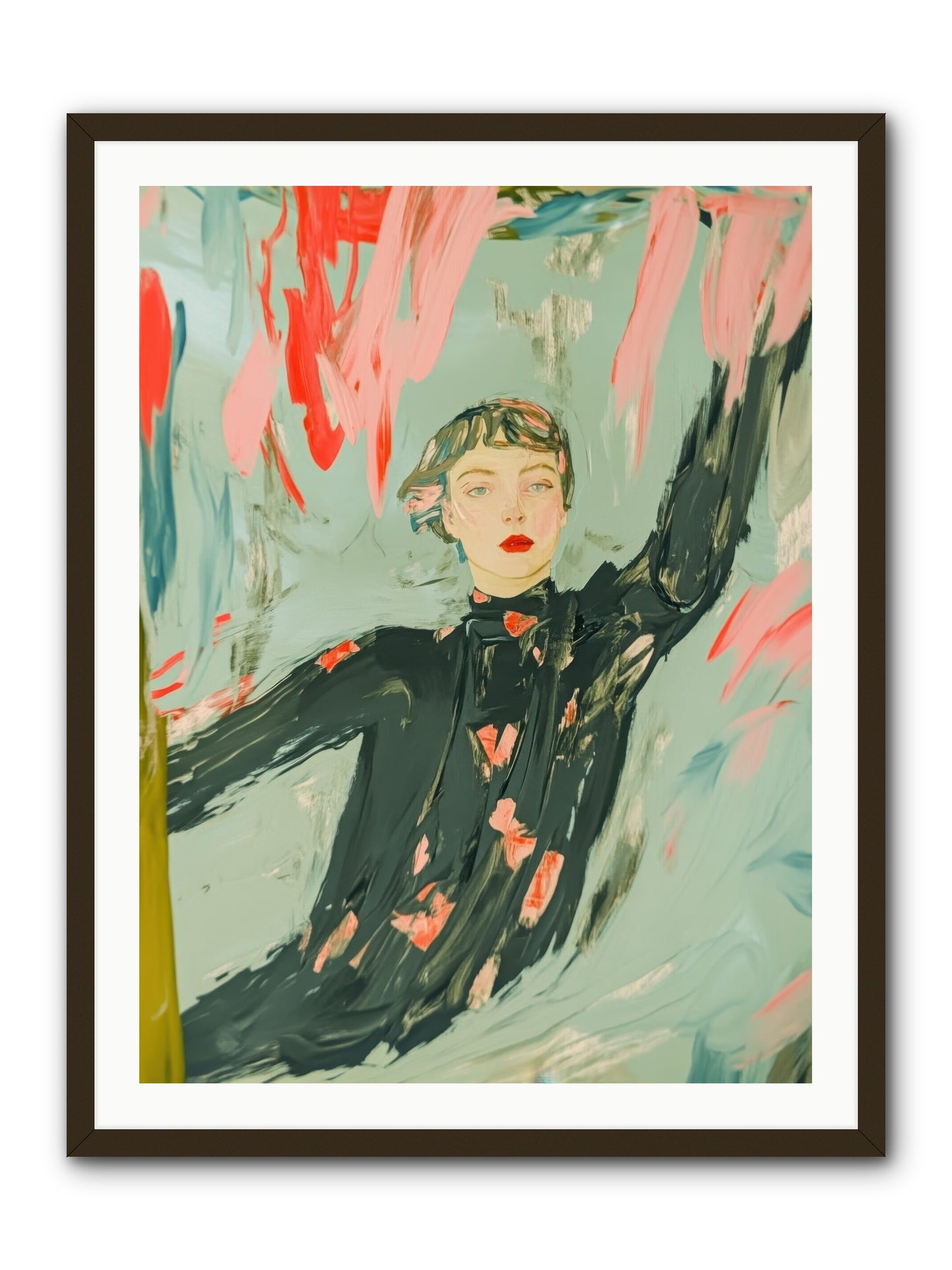 Mind's Quiet Gallery -- Framed Print - Black 30x40