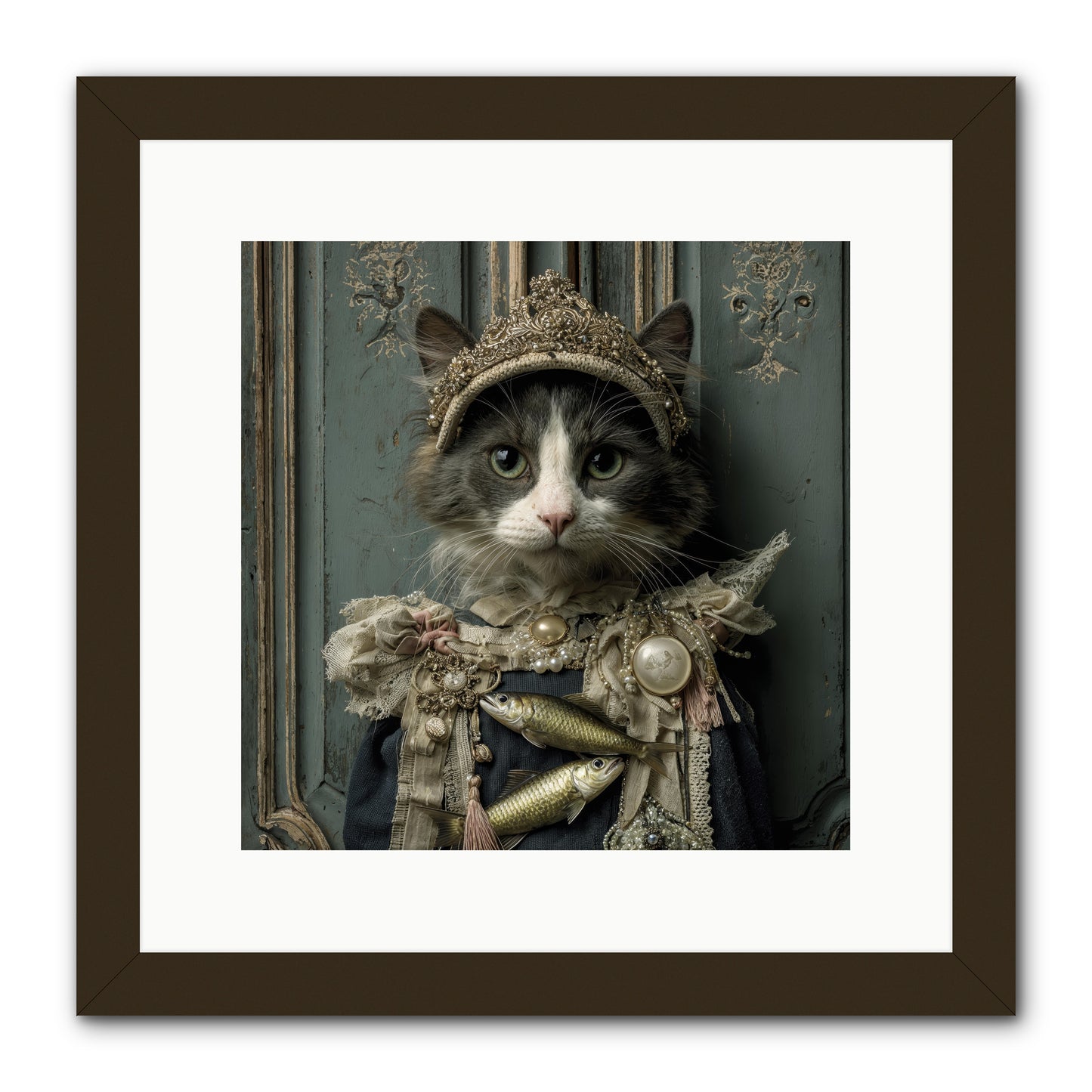 Mint Tea at Number Nine -- Framed Print - Black 12x12