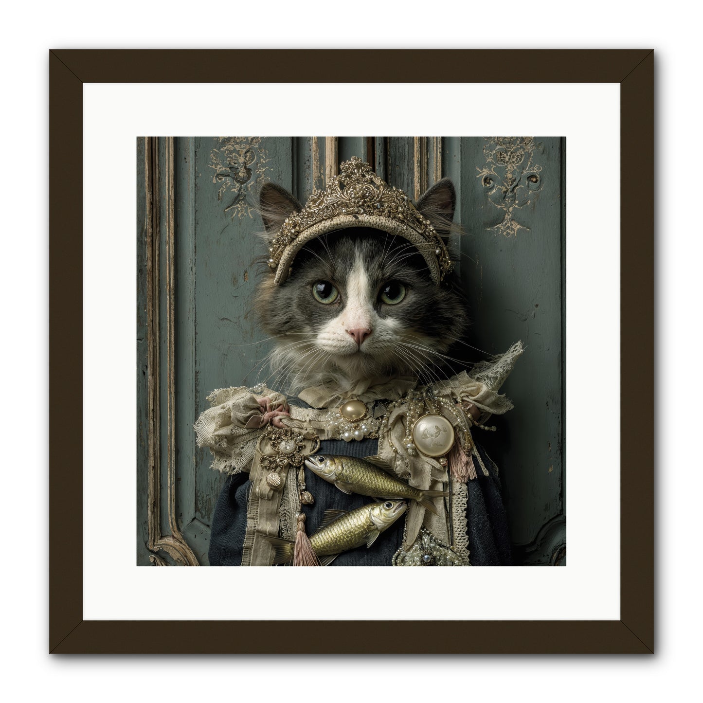Mint Tea at Number Nine -- Framed Print - Black 16x16