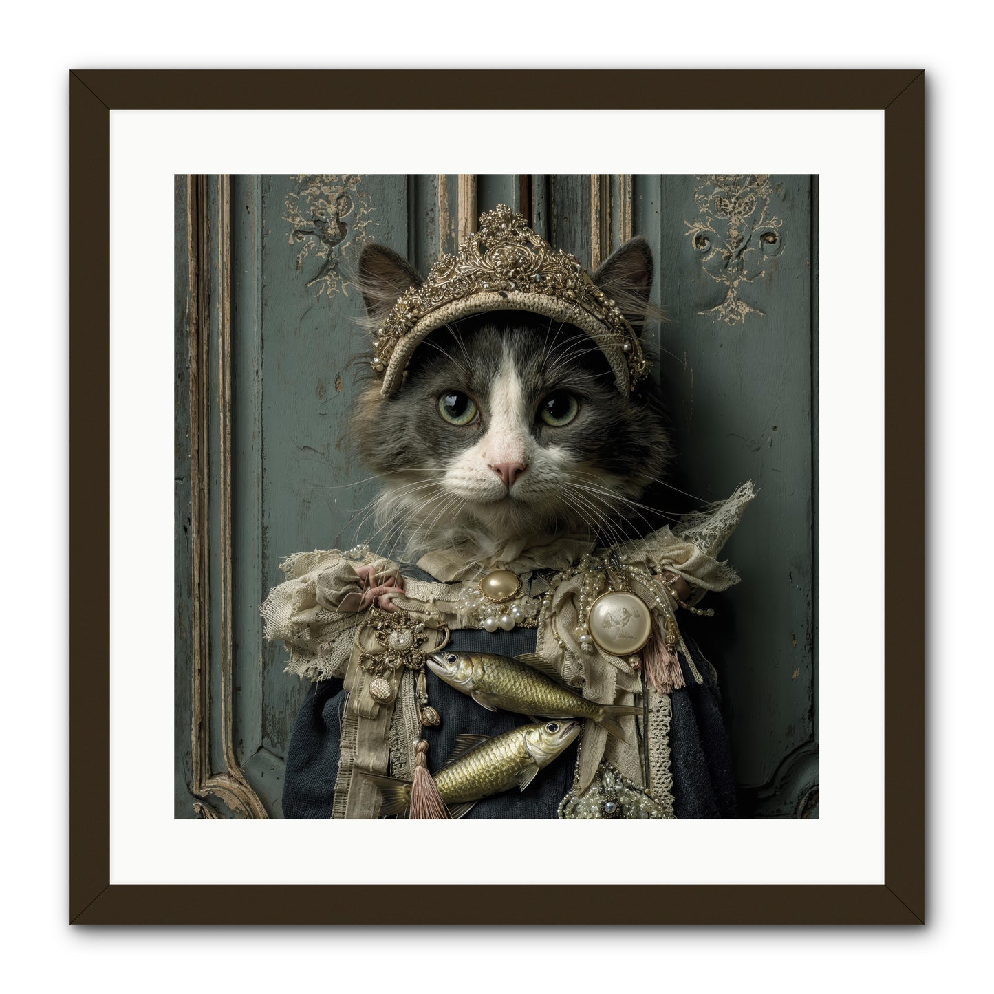 Mint Tea at Number Nine -- Framed Print - Black 20x20