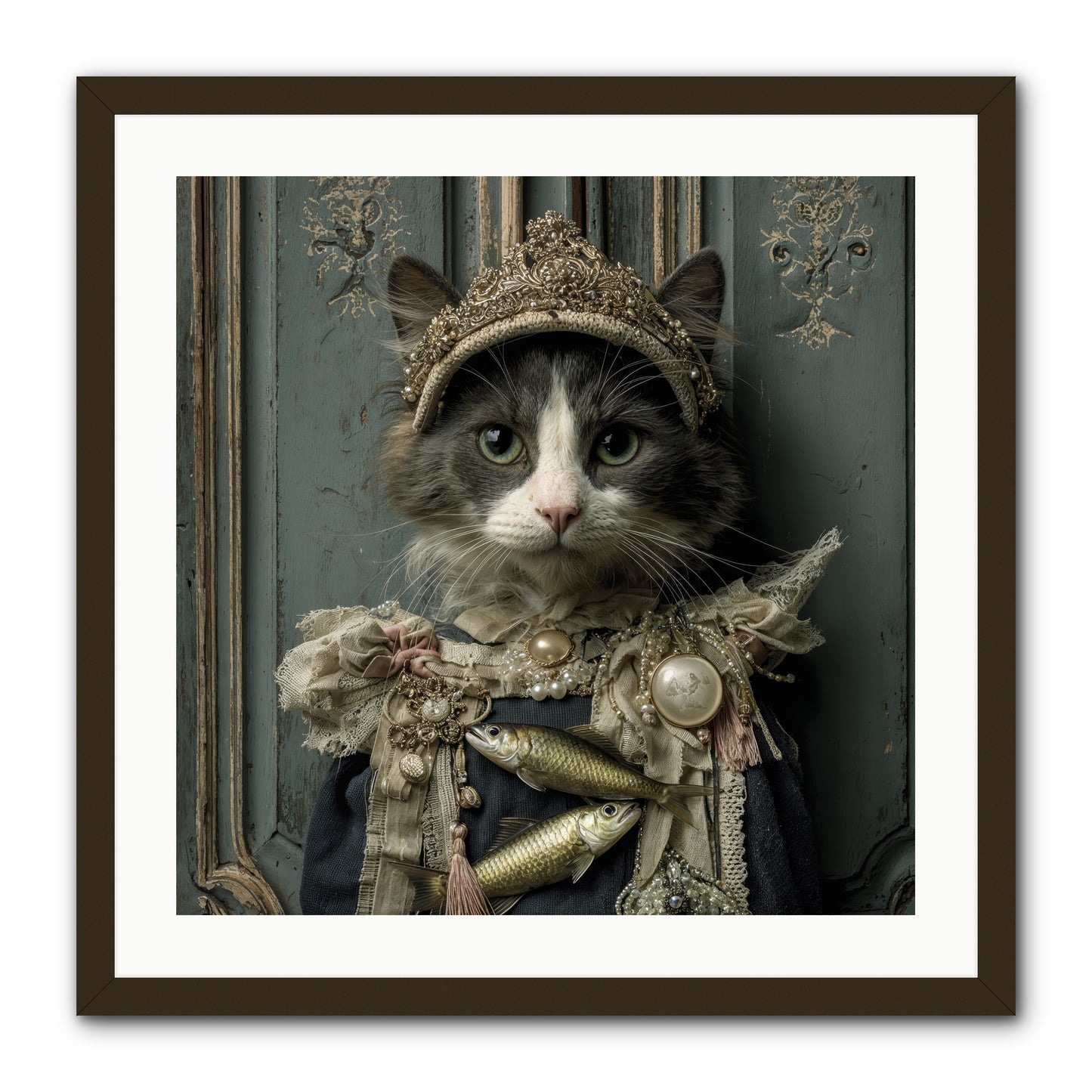 Mint Tea at Number Nine -- Framed Print - Black 24x24