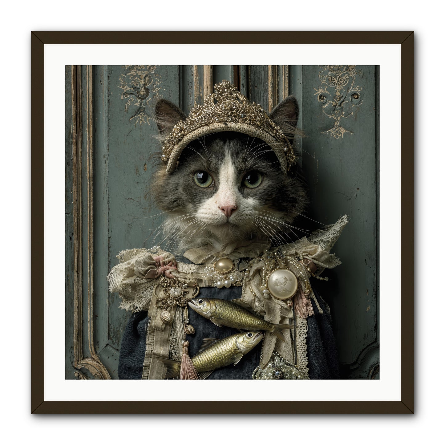 Mint Tea at Number Nine -- Framed Print - Black 30x30