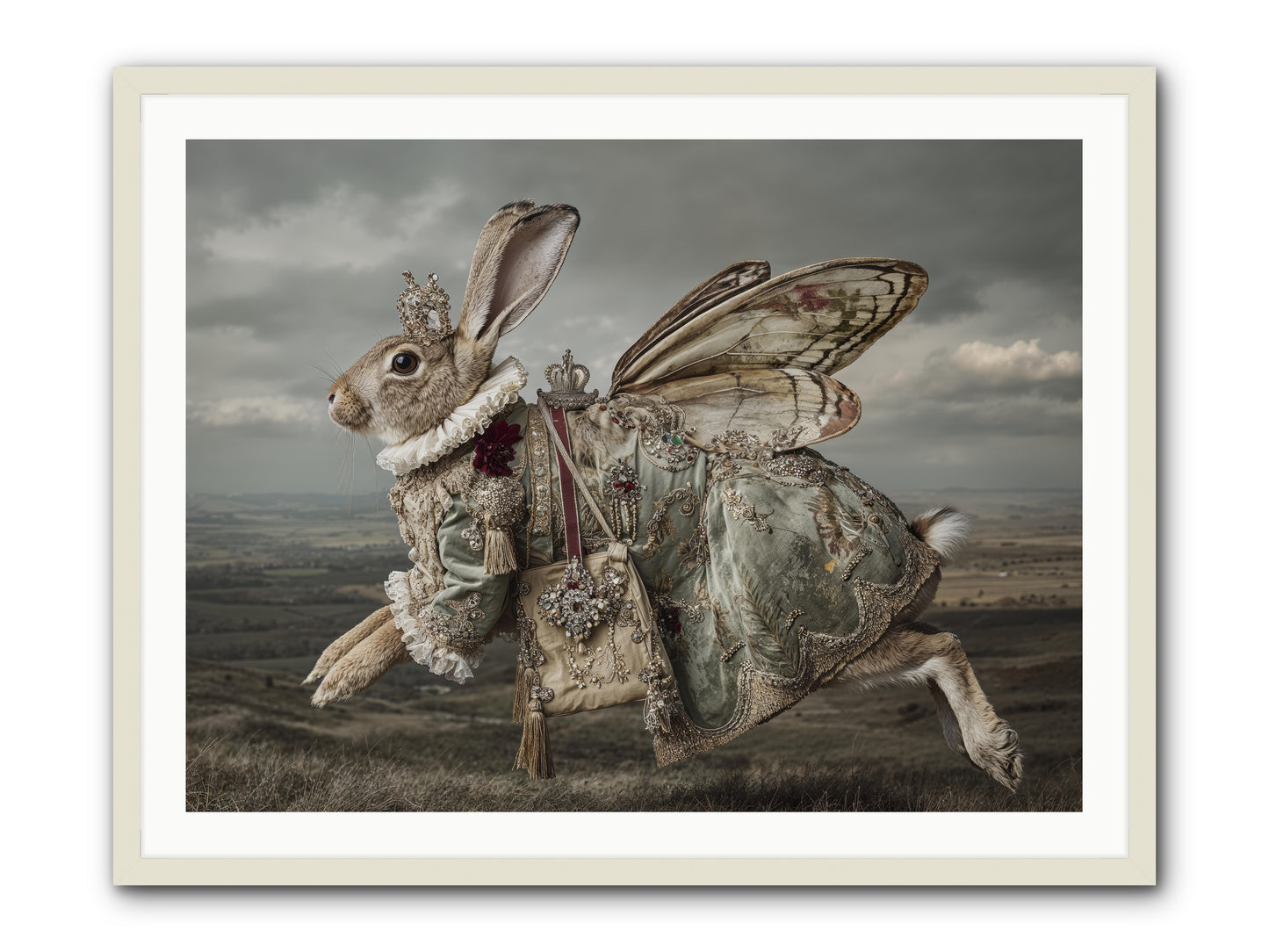 Mintwater Diaries No.1 -- Framed Print - White 40x30