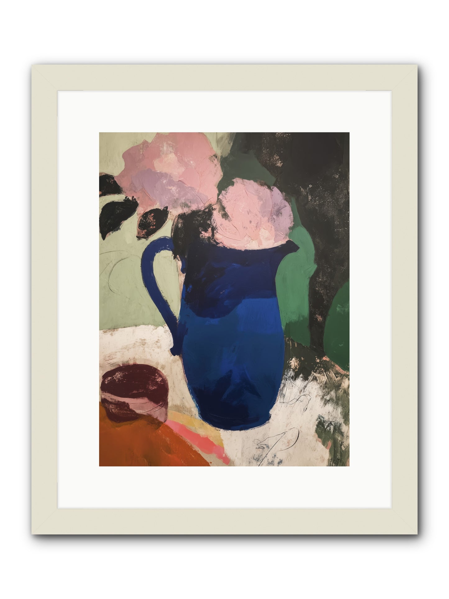 Mirevale -- Framed Print - White 12x16