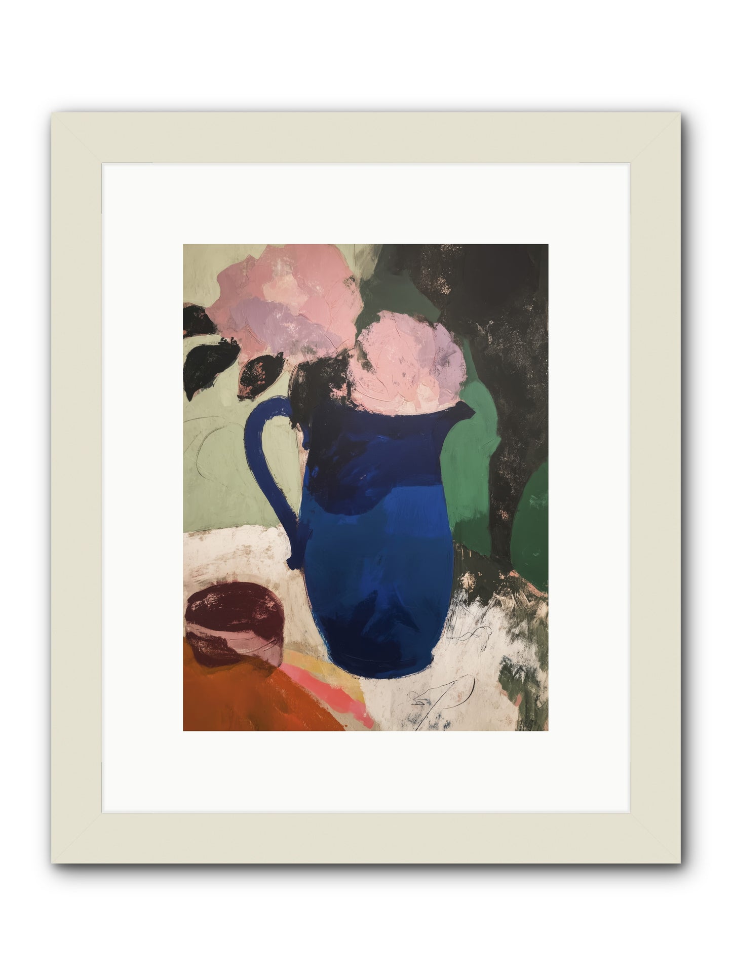 Mirevale -- Framed Print - White 9x12