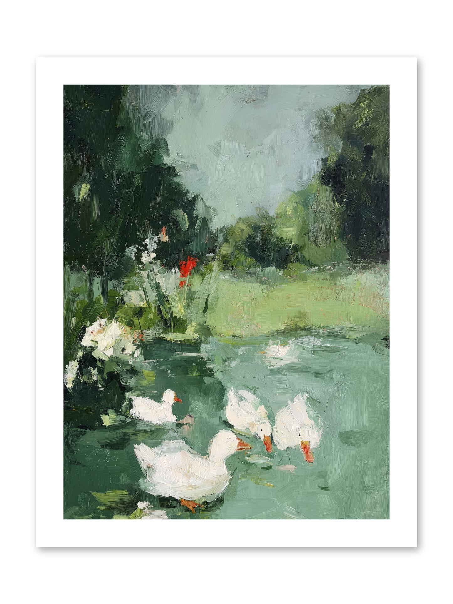 Mirror Waters -- Loose Canvas Print 12x16