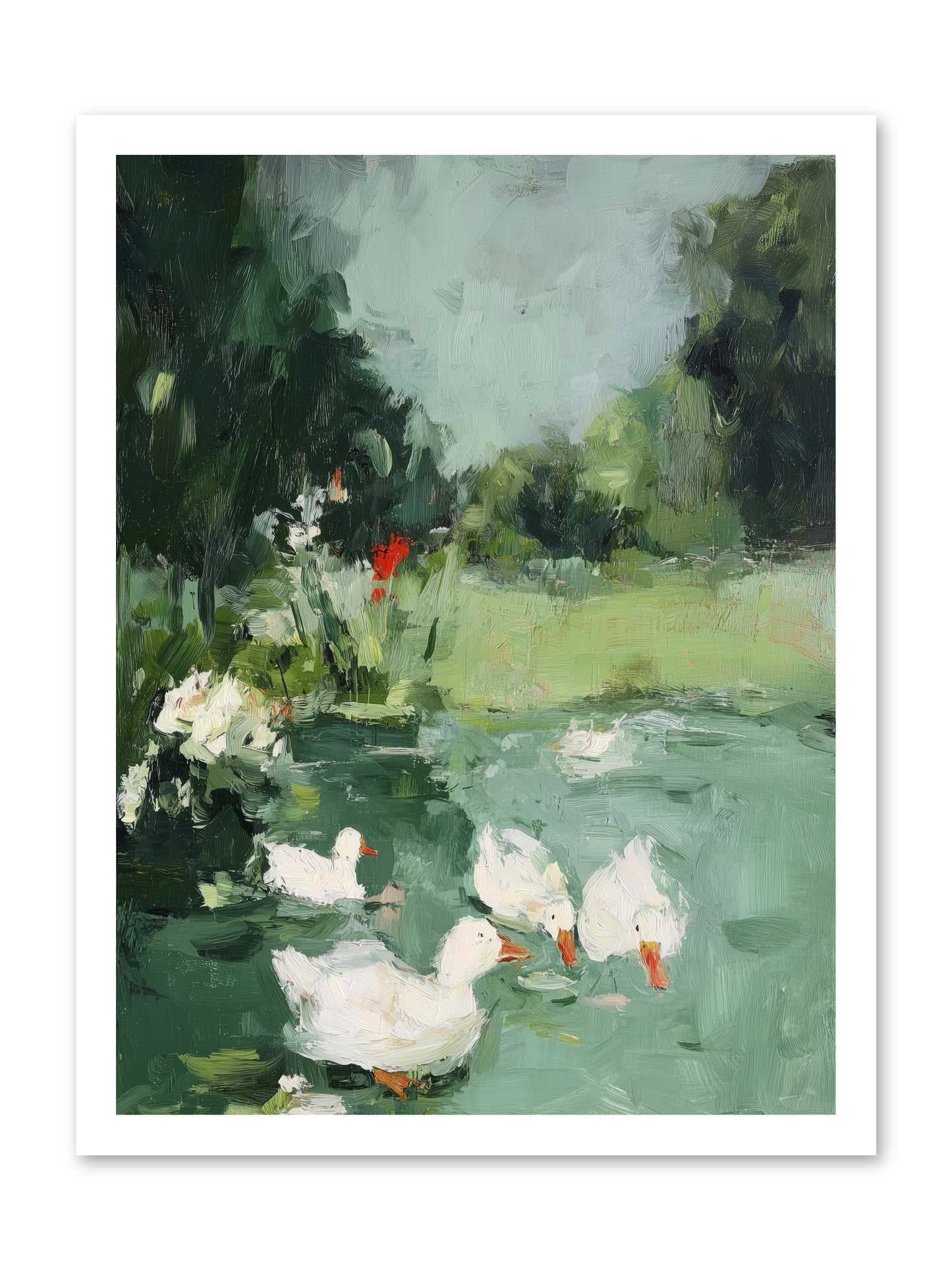Mirror Waters -- Loose Canvas Print 18x24