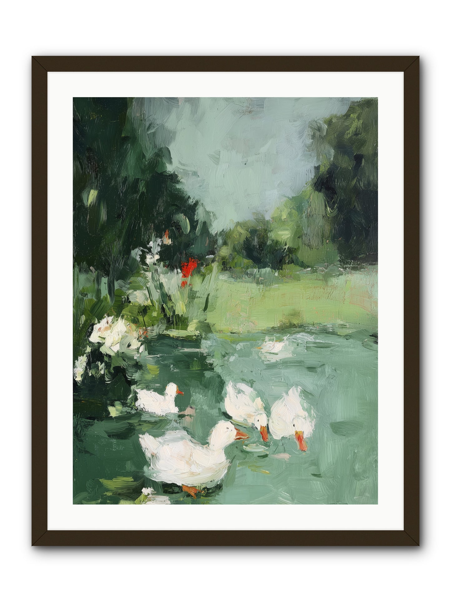 Mirror Waters -- Framed Print - Black 24x32