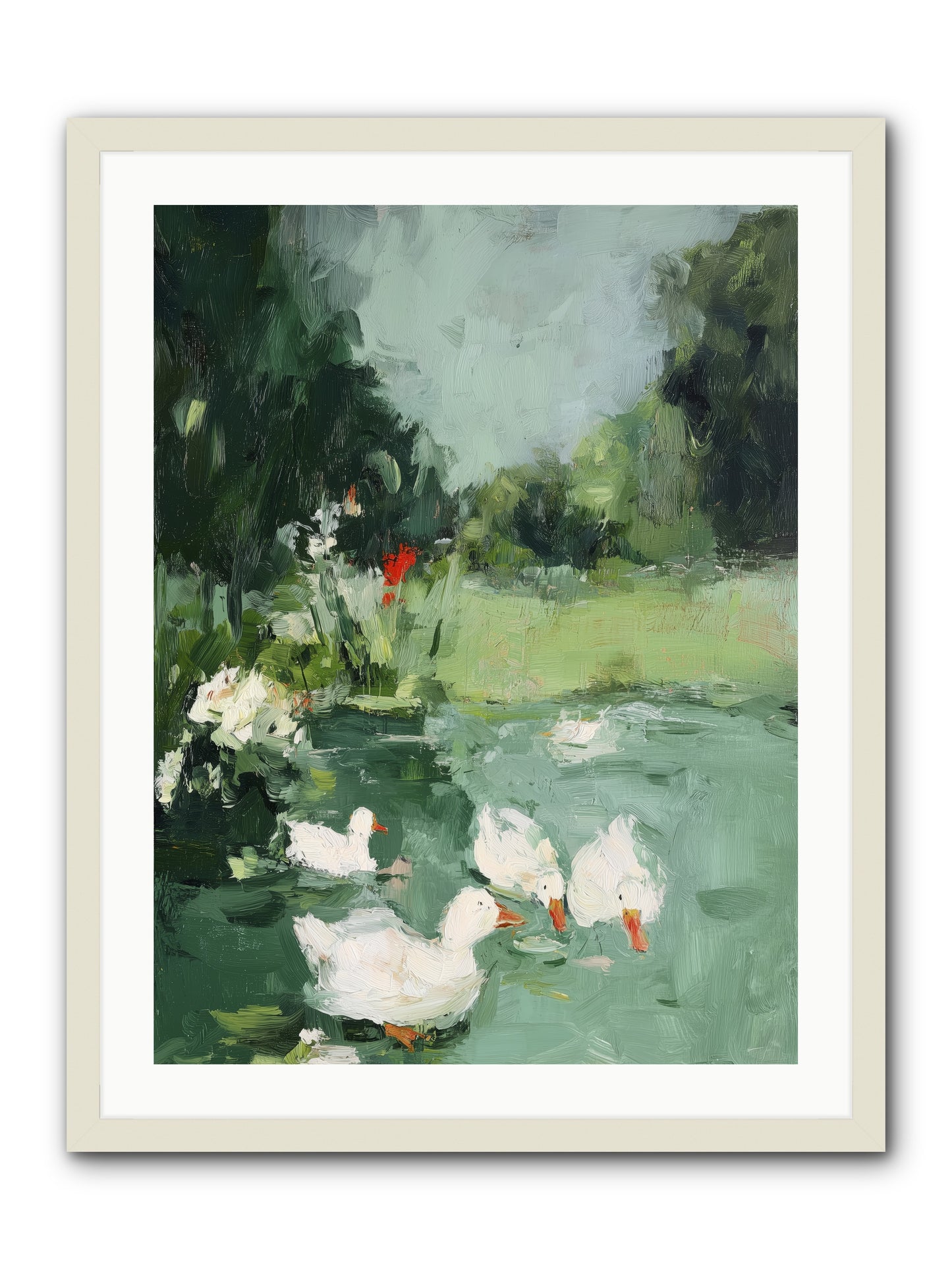 Mirror Waters -- Framed Print - White 24x32