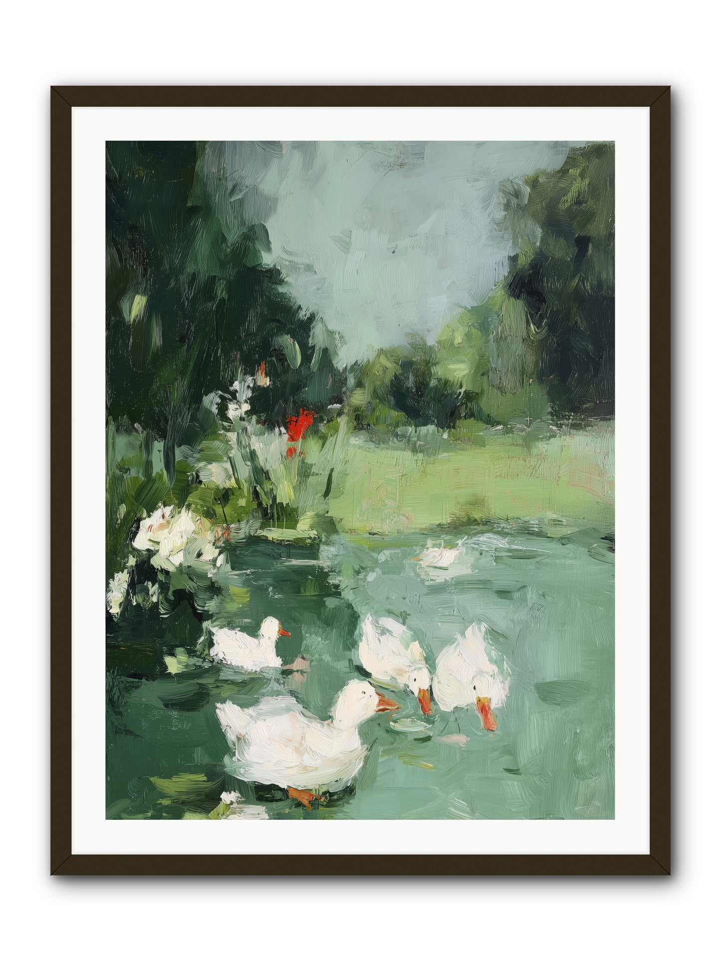 Mirror Waters -- Framed Print - Black 30x40