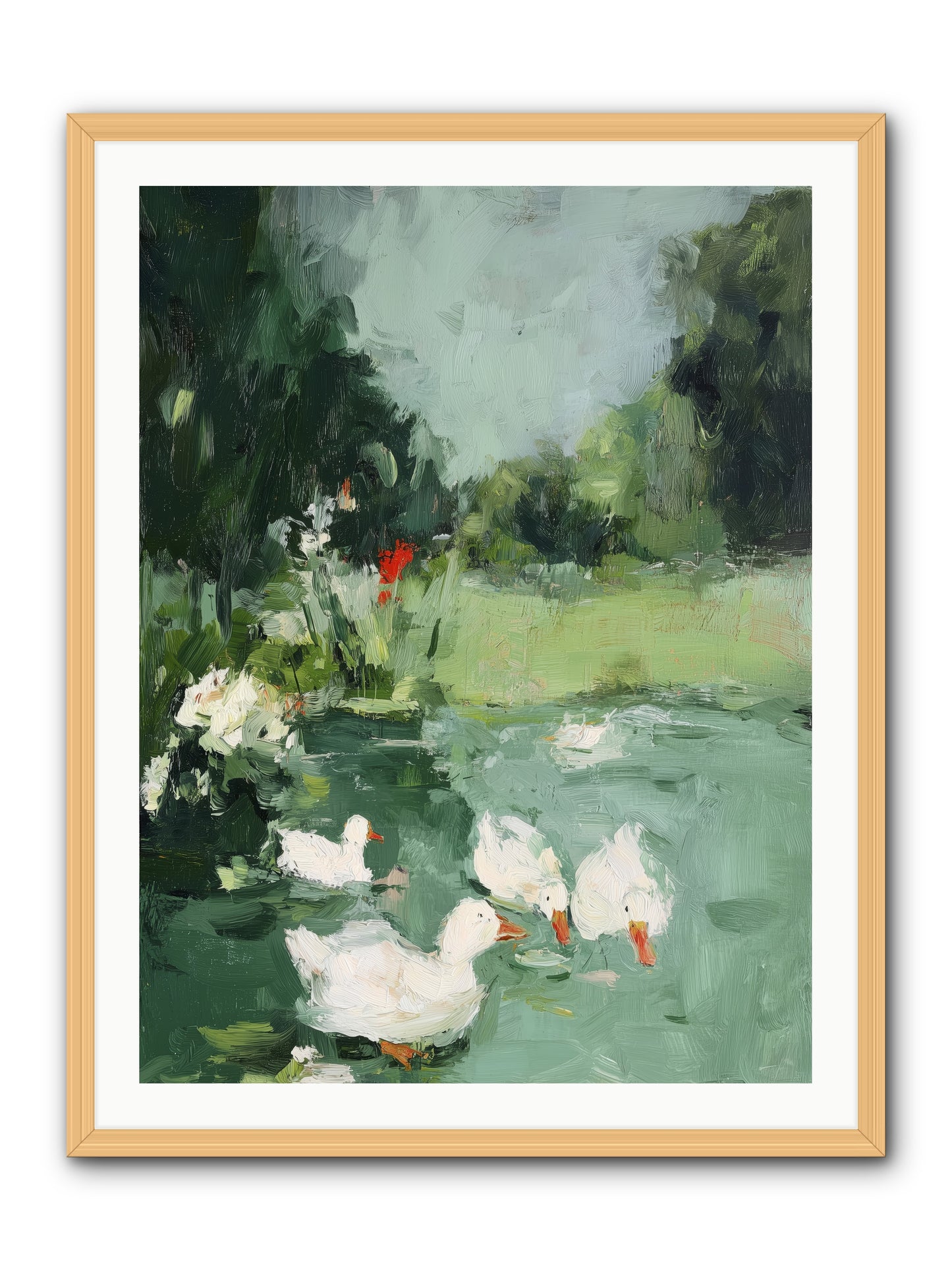 Mirror Waters -- Framed Print - Natural 30x40