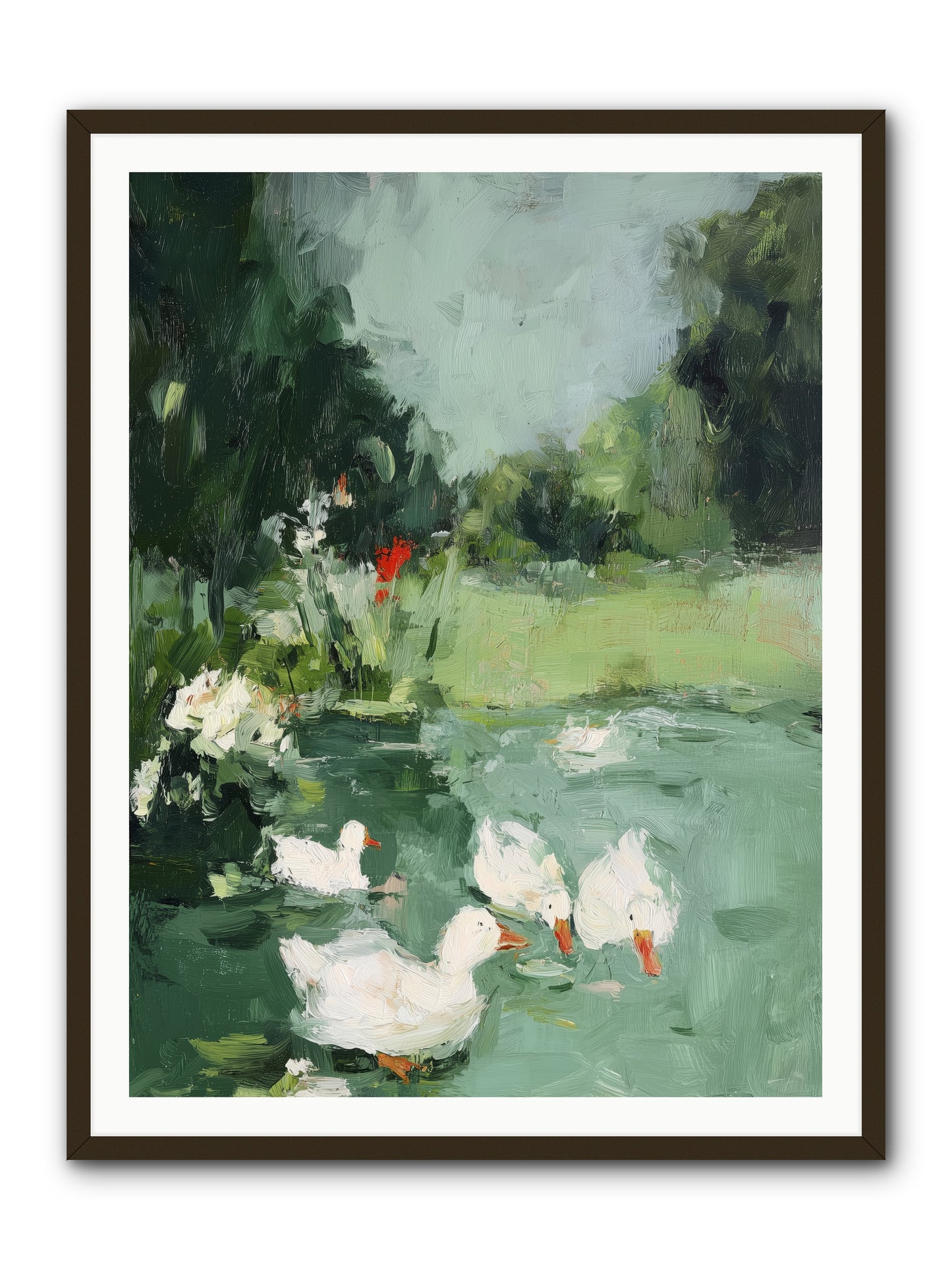 Mirror Waters -- Framed Print - Black 36x48