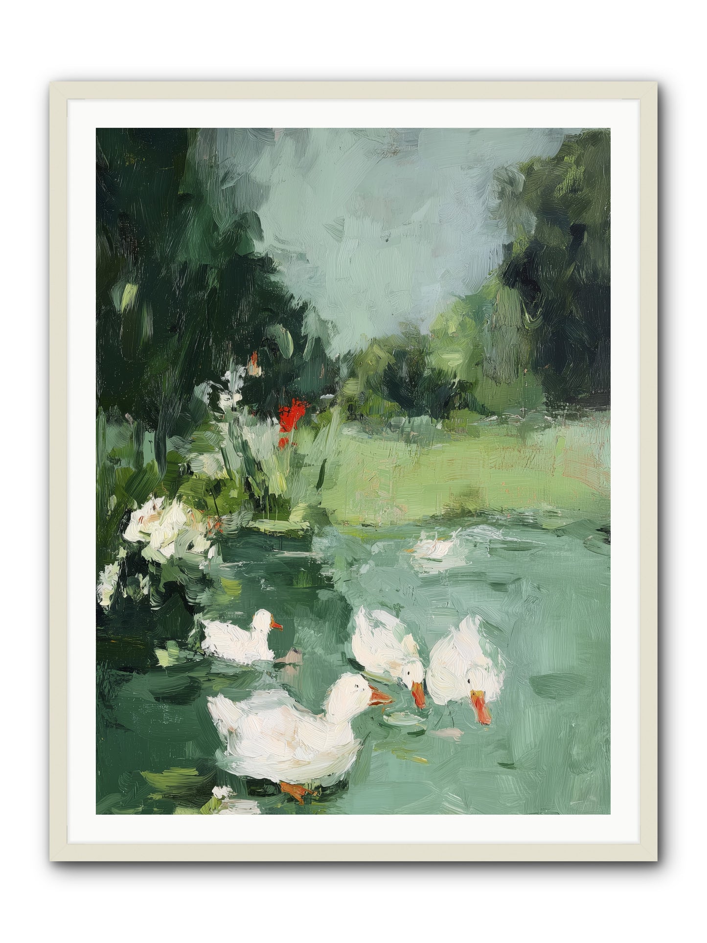 Mirror Waters -- Framed Print - White 36x48