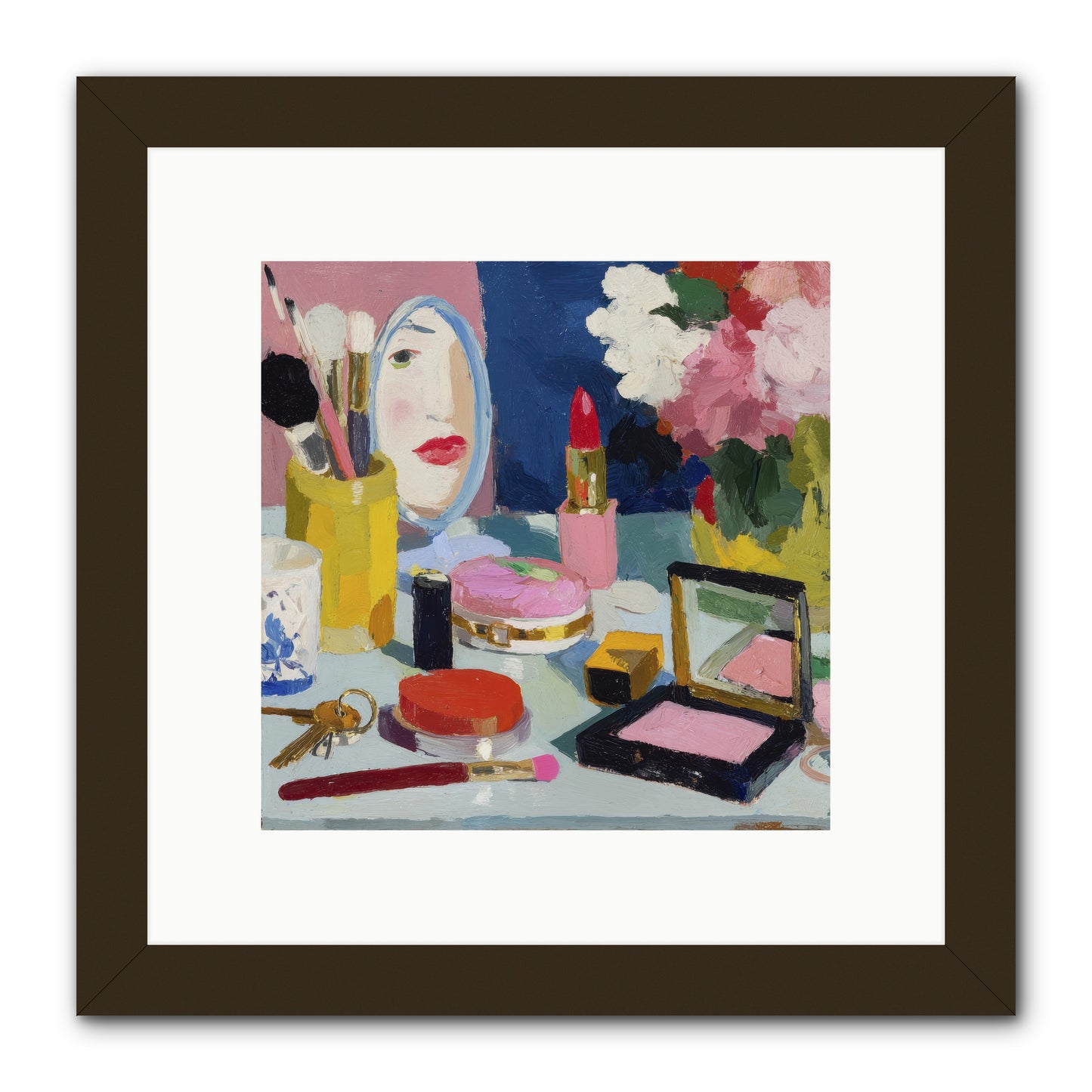 Mirror, Mirror Morning -- Framed Print - Black 10x10
