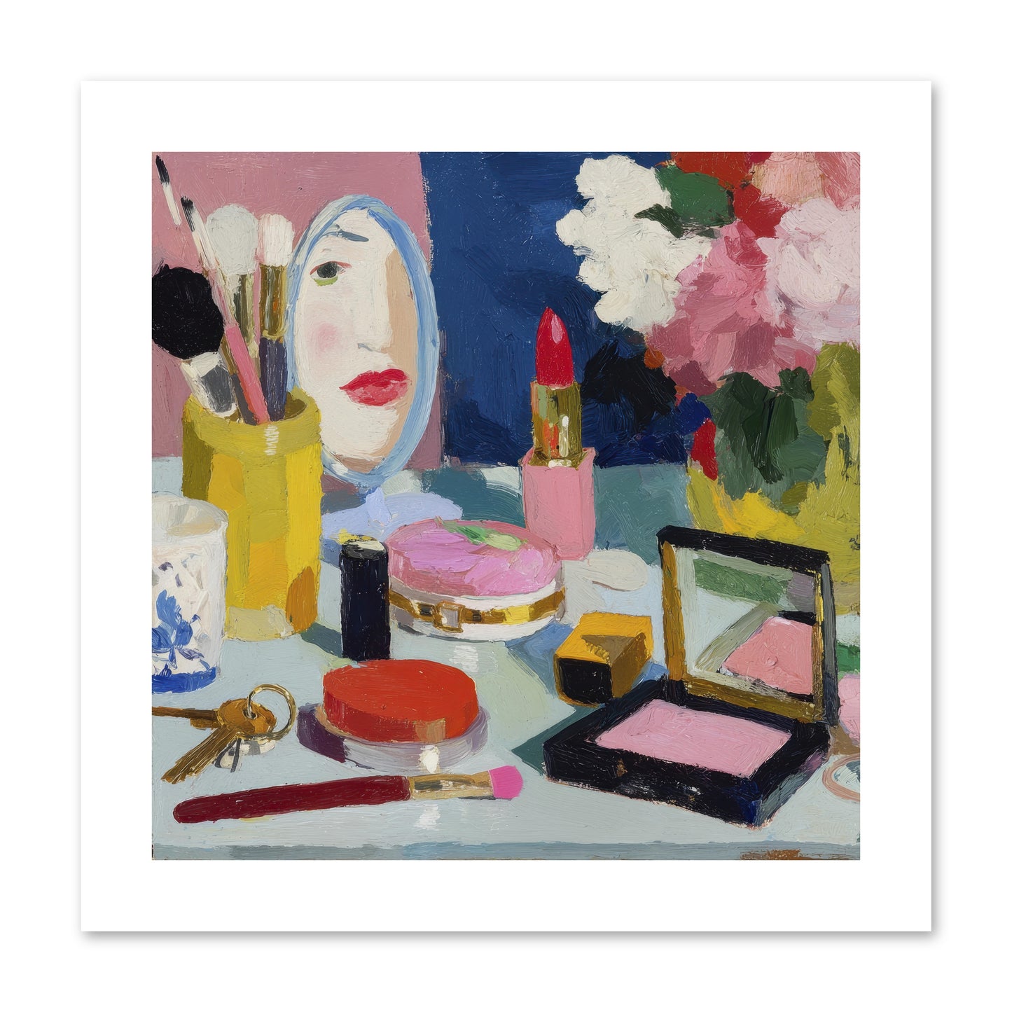 Mirror, Mirror Morning -- Loose Canvas Print 10x10
