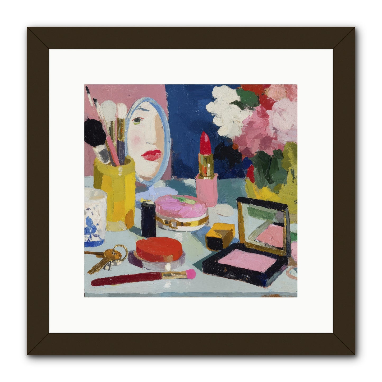 Mirror, Mirror Morning -- Framed Print - Black 12x12