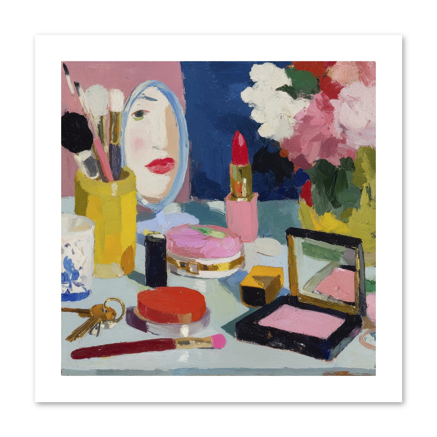 Mirror, Mirror Morning -- Loose Canvas Print 12x12