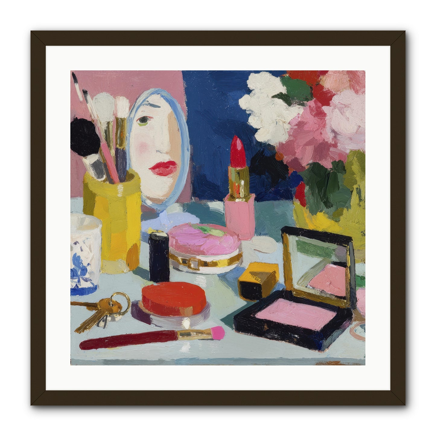 Mirror, Mirror Morning -- Framed Print - Black 24x24