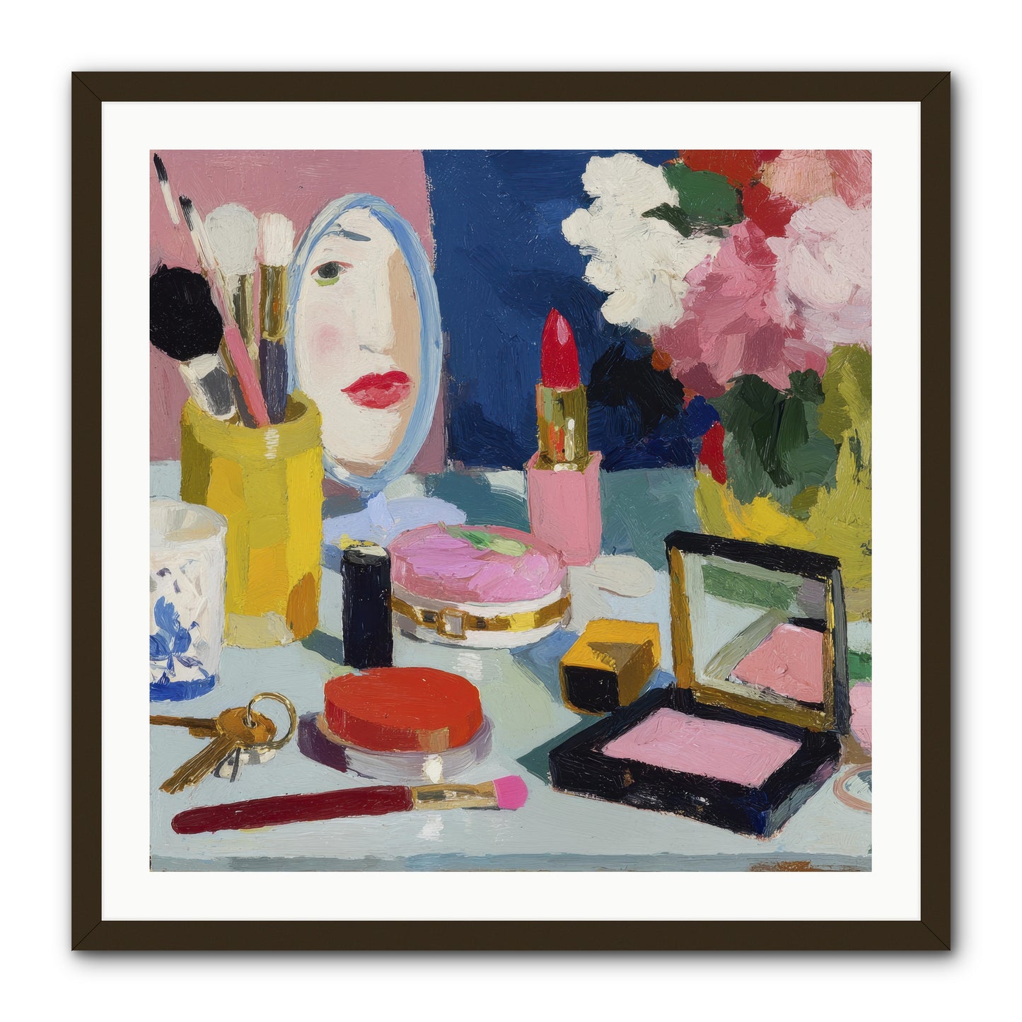 Mirror, Mirror Morning -- Framed Print - Black 30x30