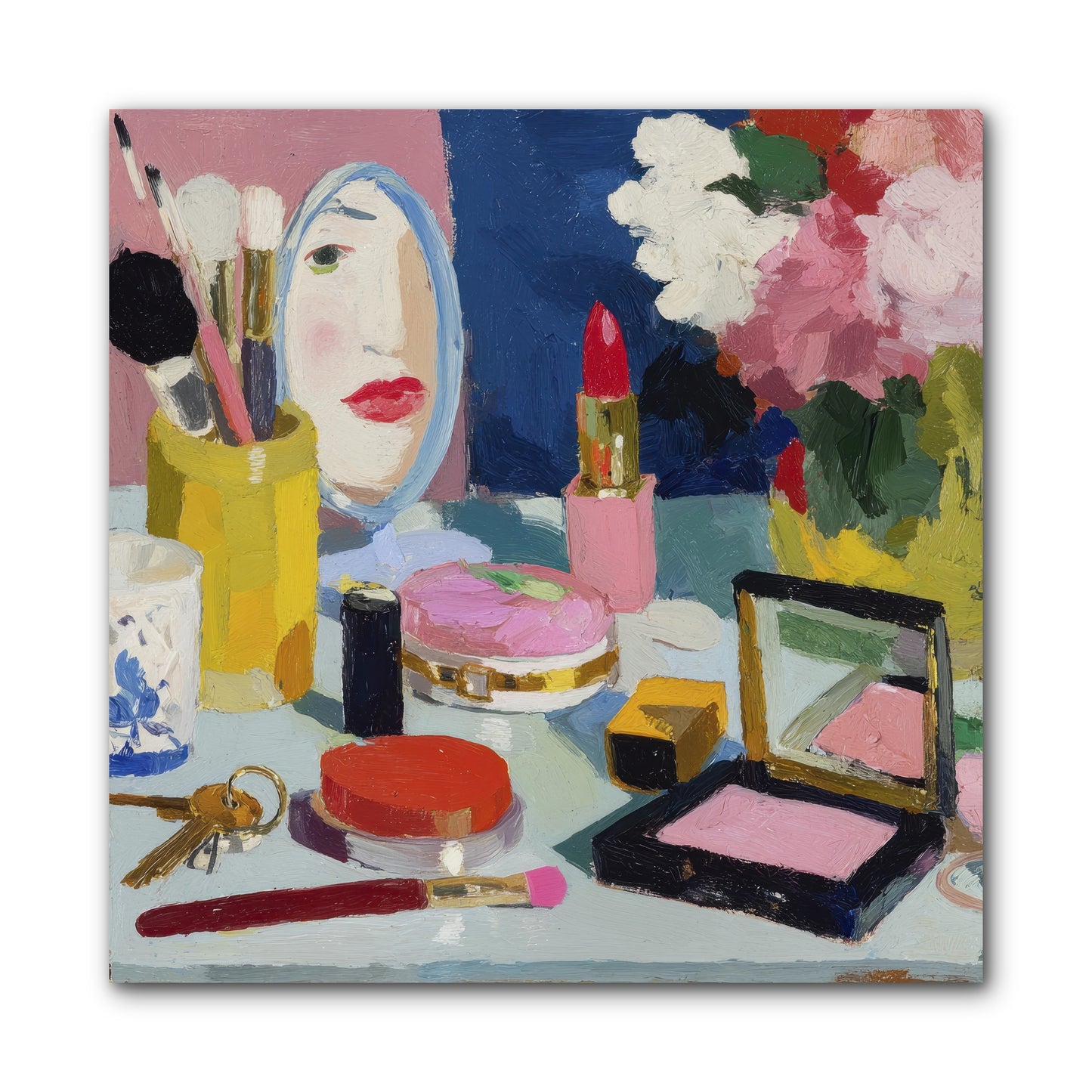 Mirror, Mirror Morning -- Wrapped Canvas 10x10