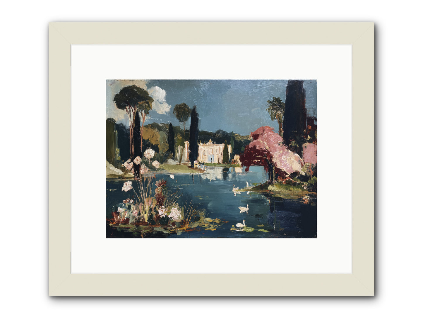 Mirrored Memories -- Framed Print - White 12x9