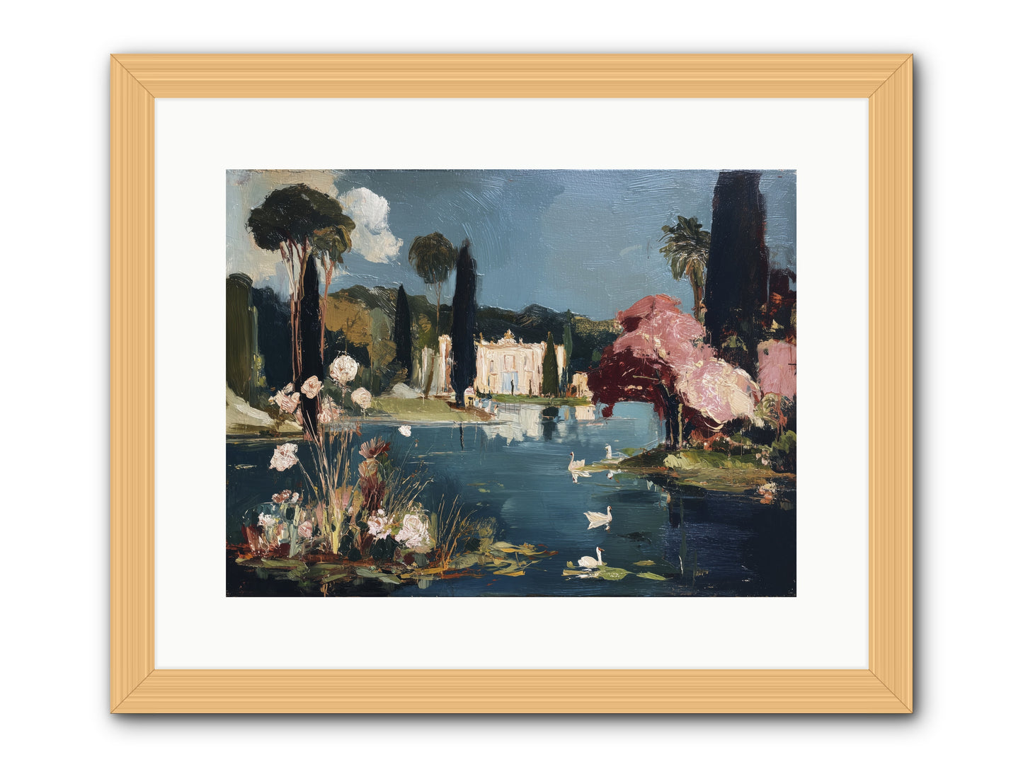 Mirrored Memories -- Framed Print - Natural 16x12