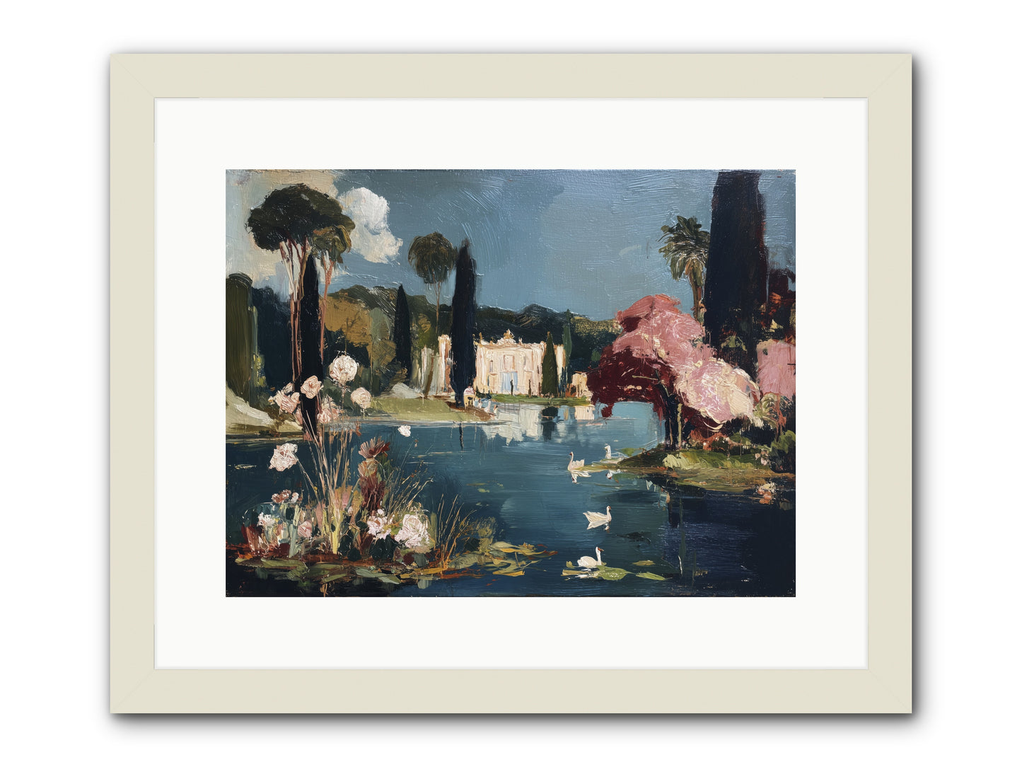 Mirrored Memories -- Framed Print - White 16x12