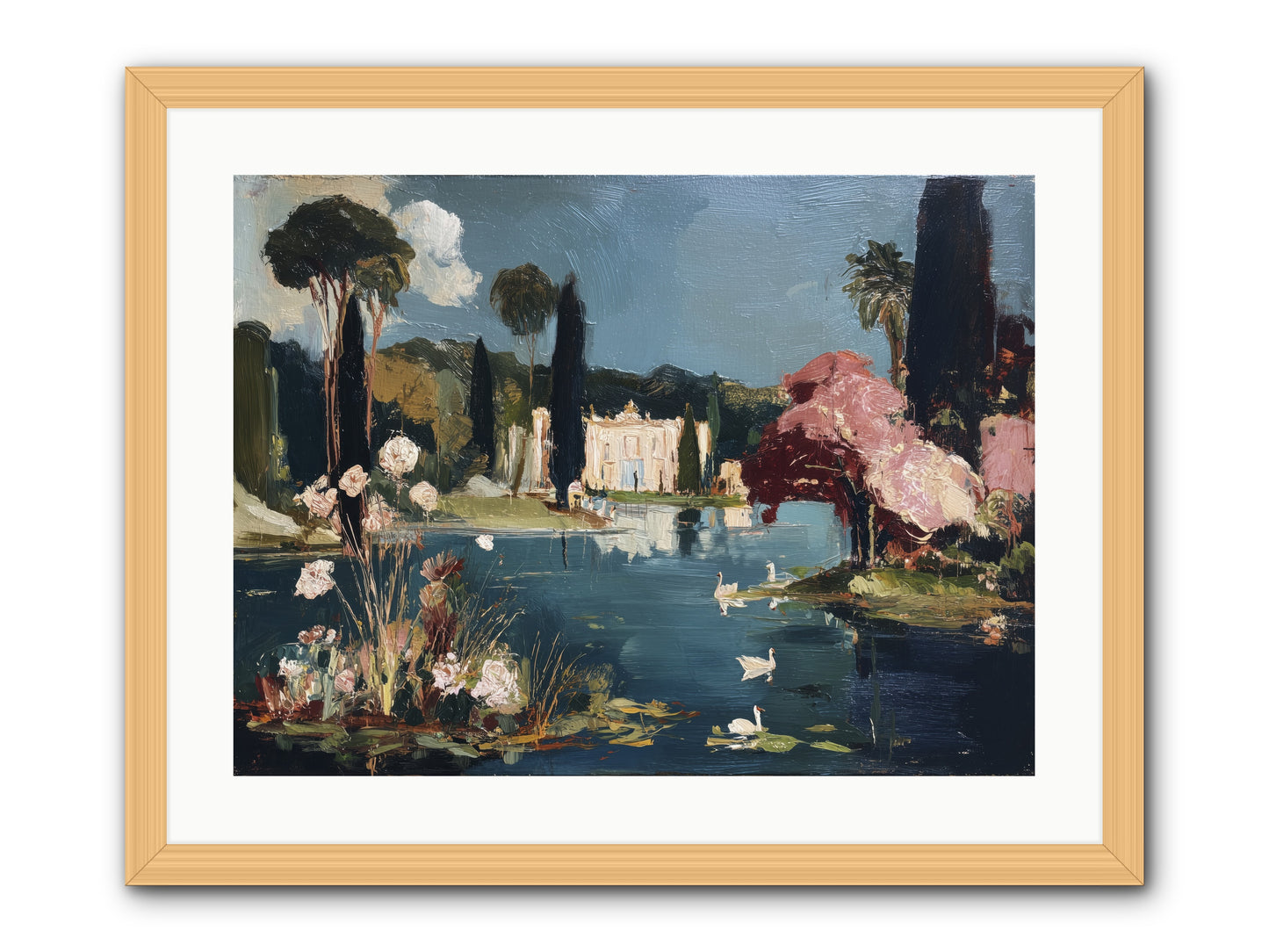 Mirrored Memories -- Framed Print - Natural 24x18