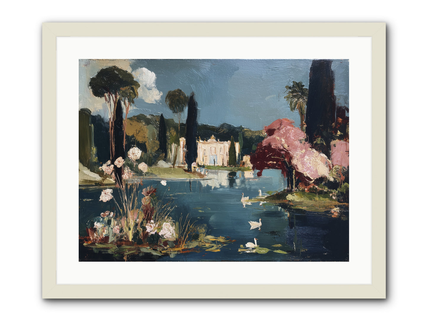 Mirrored Memories -- Framed Print - White 24x18
