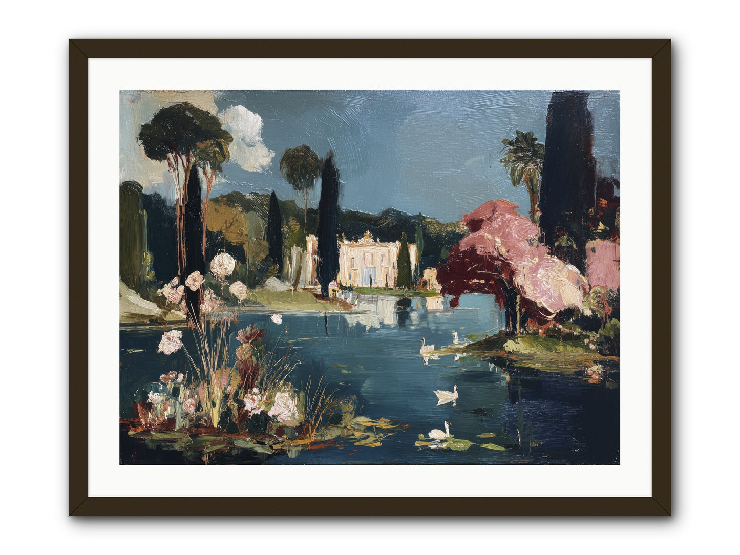 Mirrored Memories -- Framed Print - Black 32x24