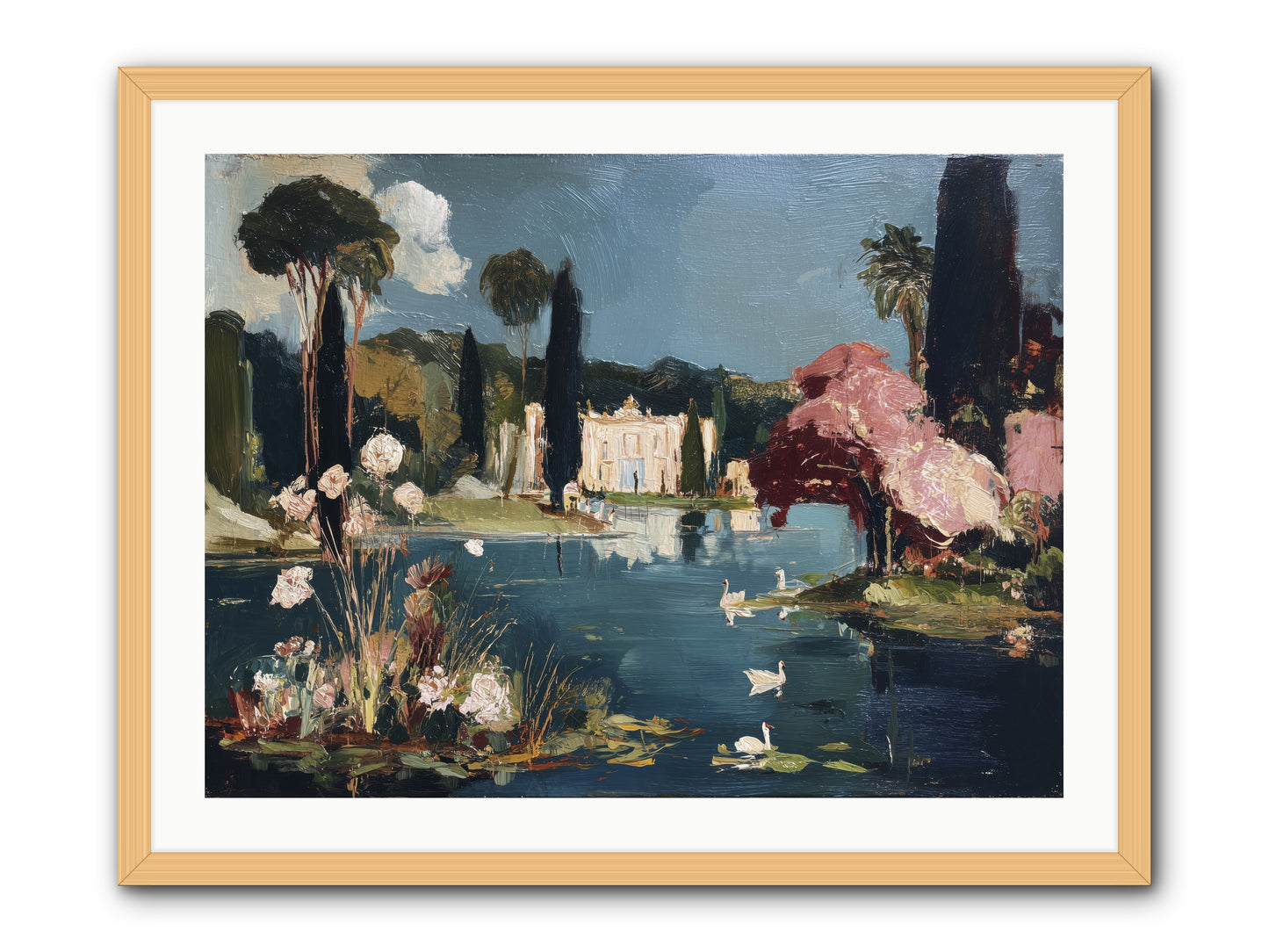 Mirrored Memories -- Framed Print - Natural 32x24