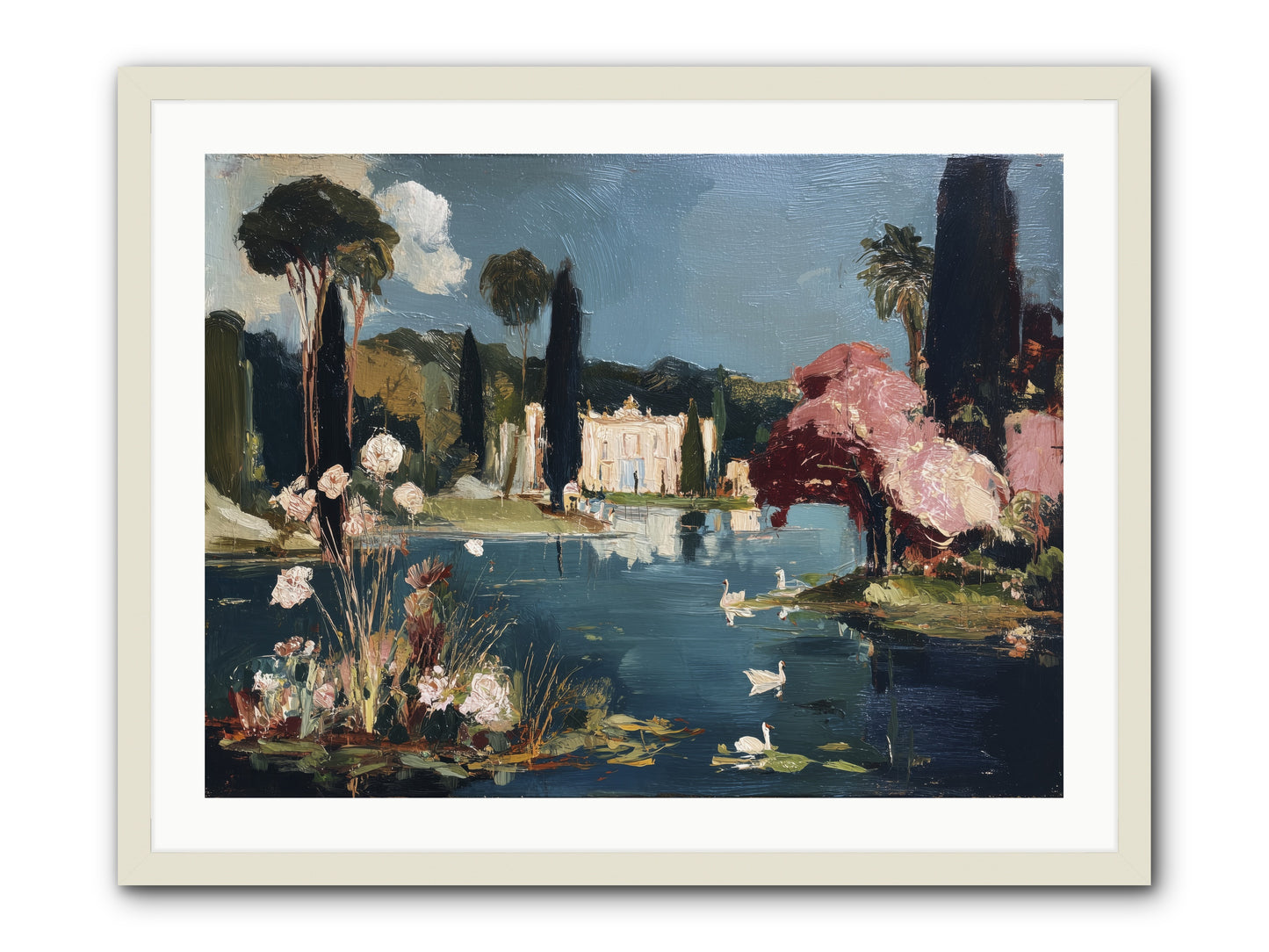 Mirrored Memories -- Framed Print - White 32x24