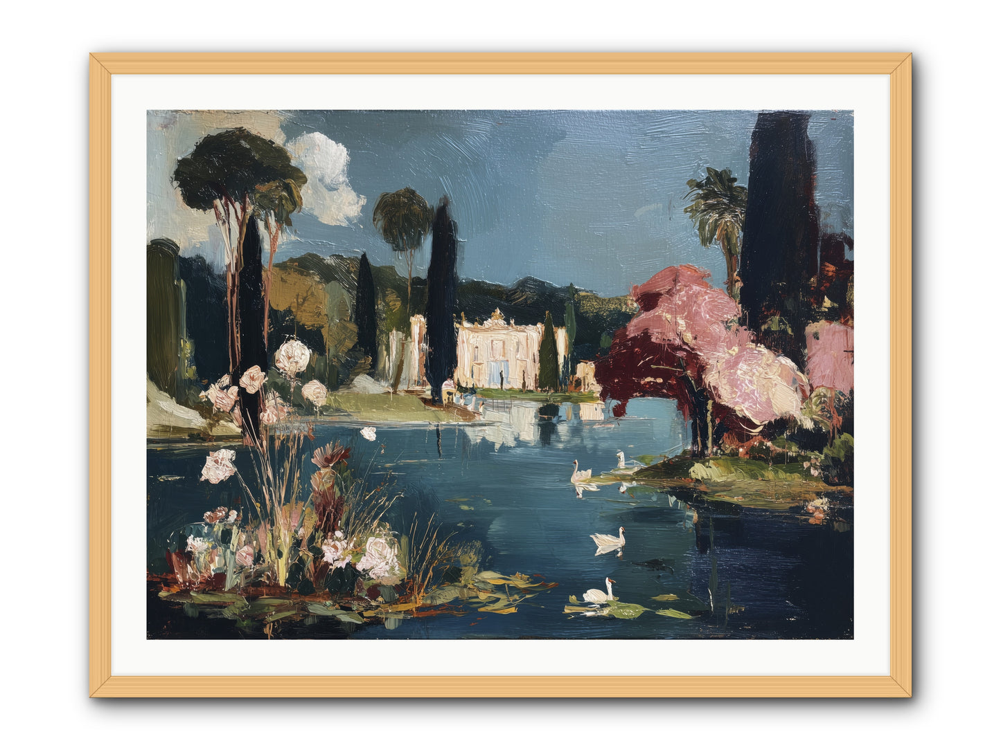 Mirrored Memories -- Framed Print - Natural 40x30