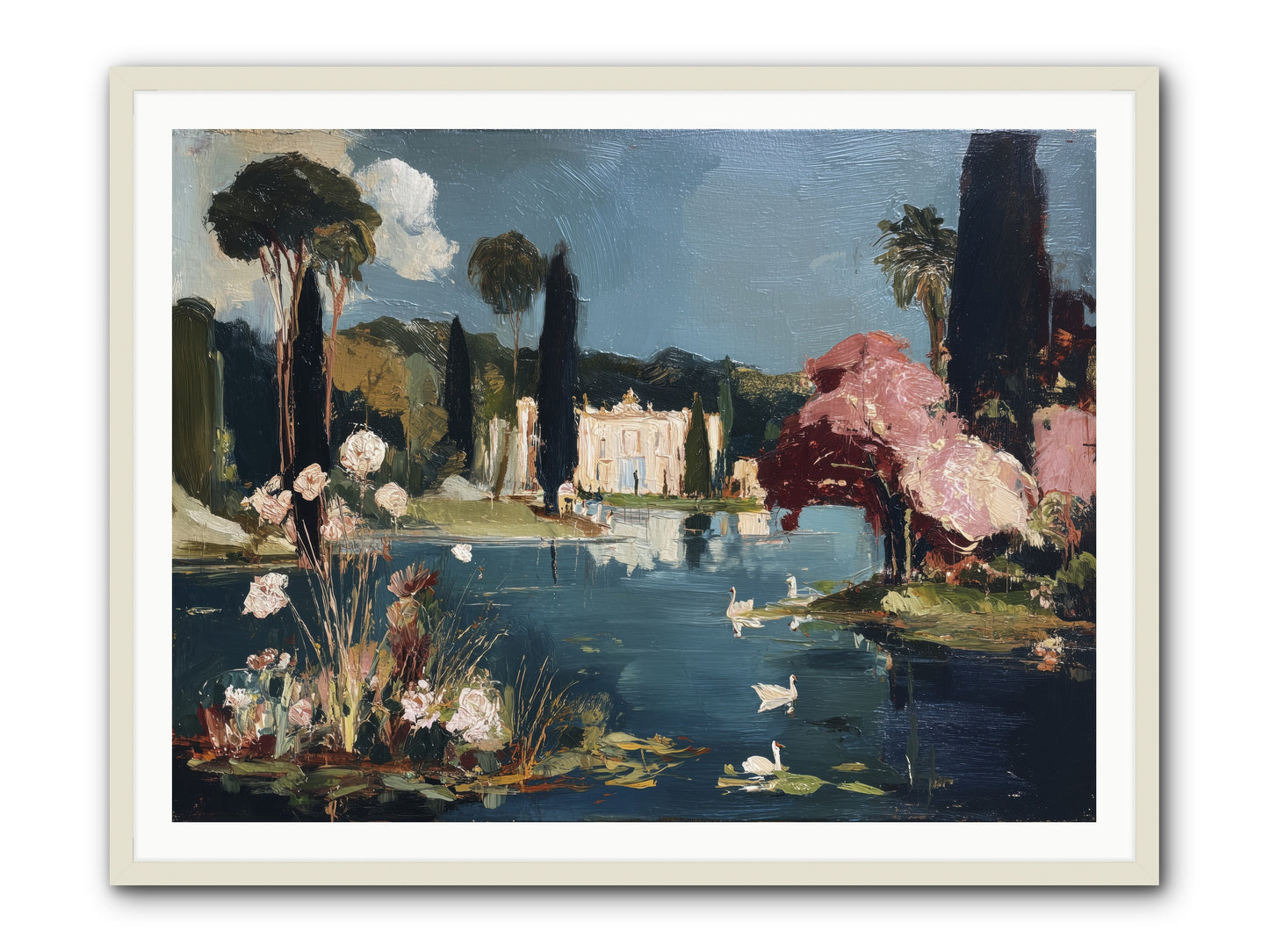 Mirrored Memories -- Framed Print - White 48x36