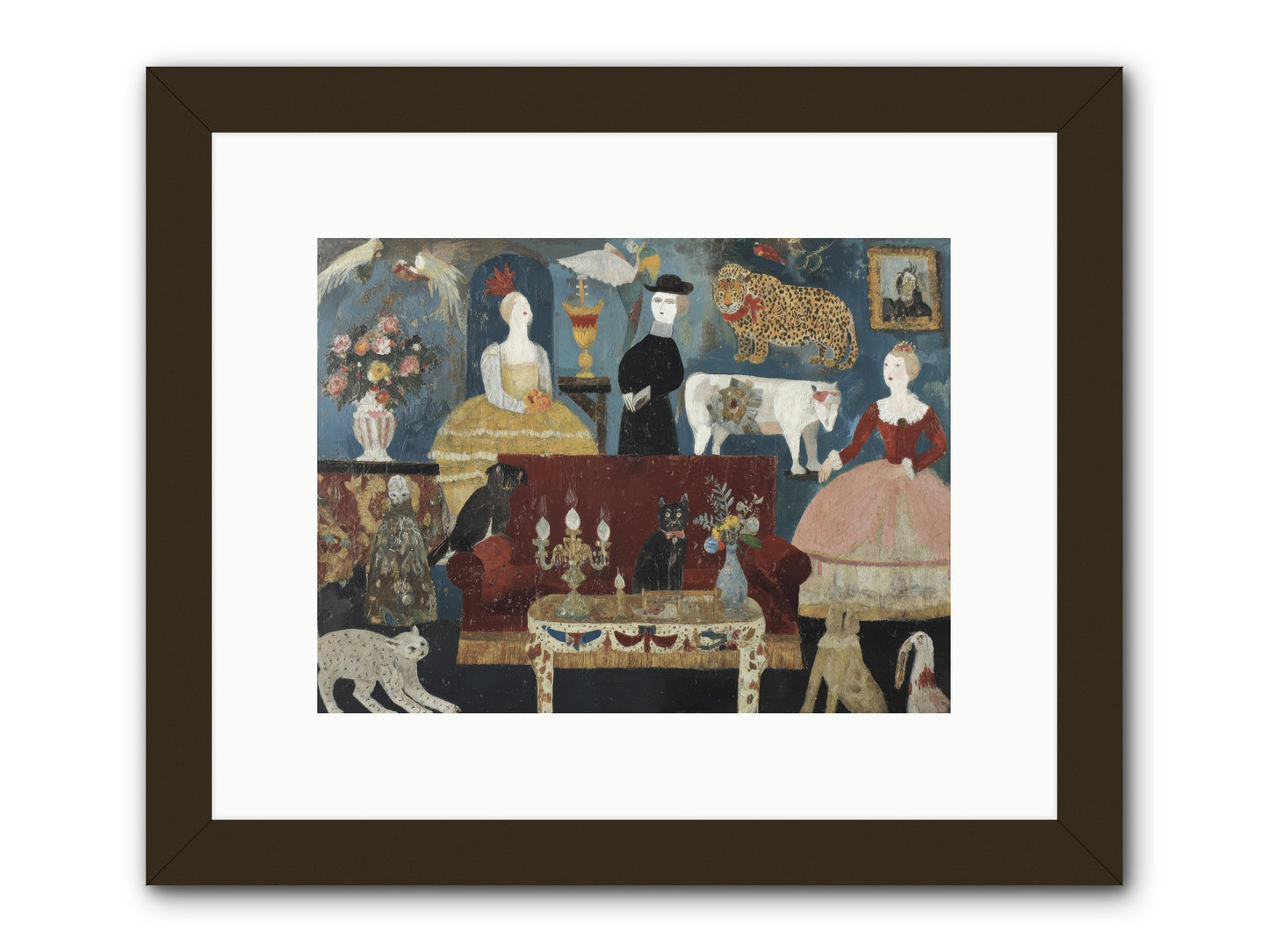 Mirth at Montpelier House -- Framed Print - Black 12x9