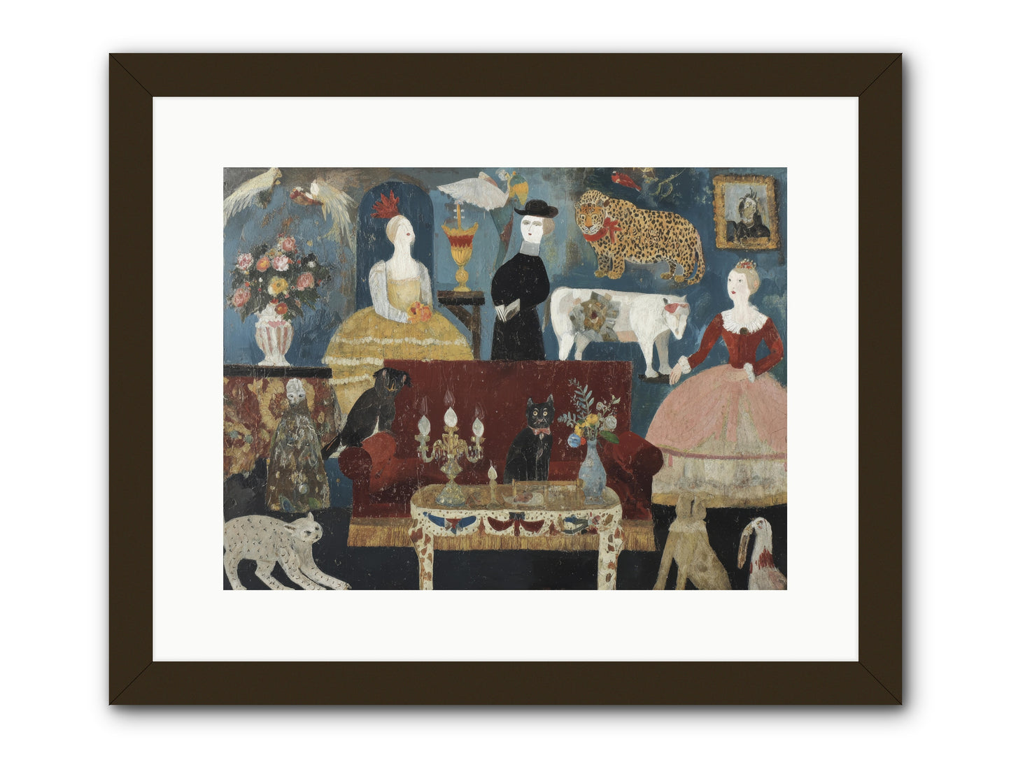 Mirth at Montpelier House -- Framed Print - Black 16x12
