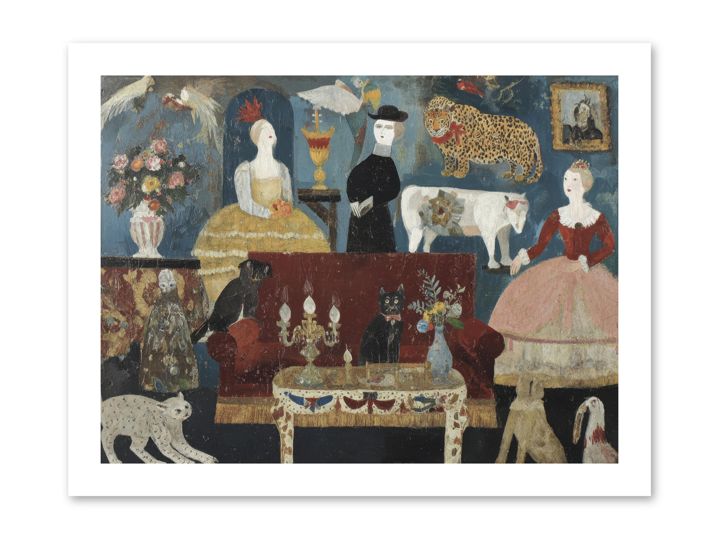 Mirth at Montpelier House -- Loose Canvas Print 16x12