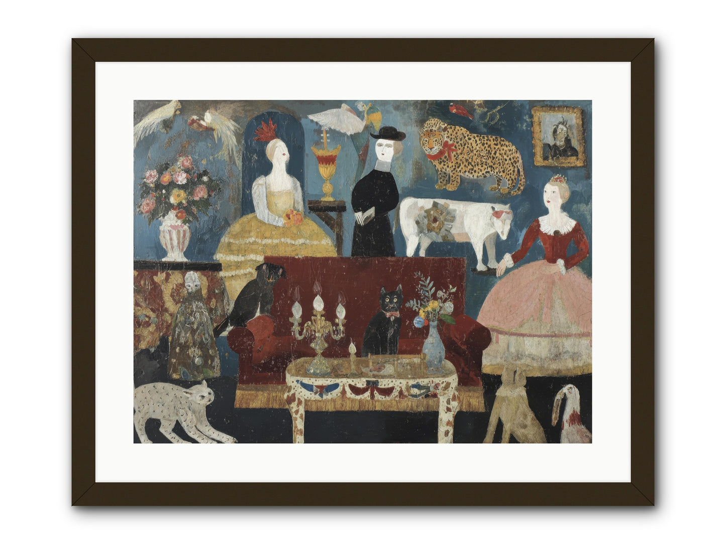 Mirth at Montpelier House -- Framed Print - Black 24x18