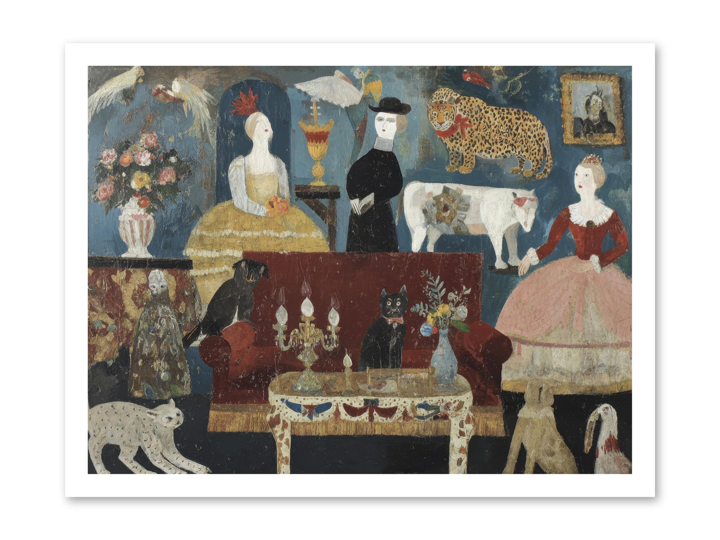 Mirth at Montpelier House -- Loose Canvas Print 24x18