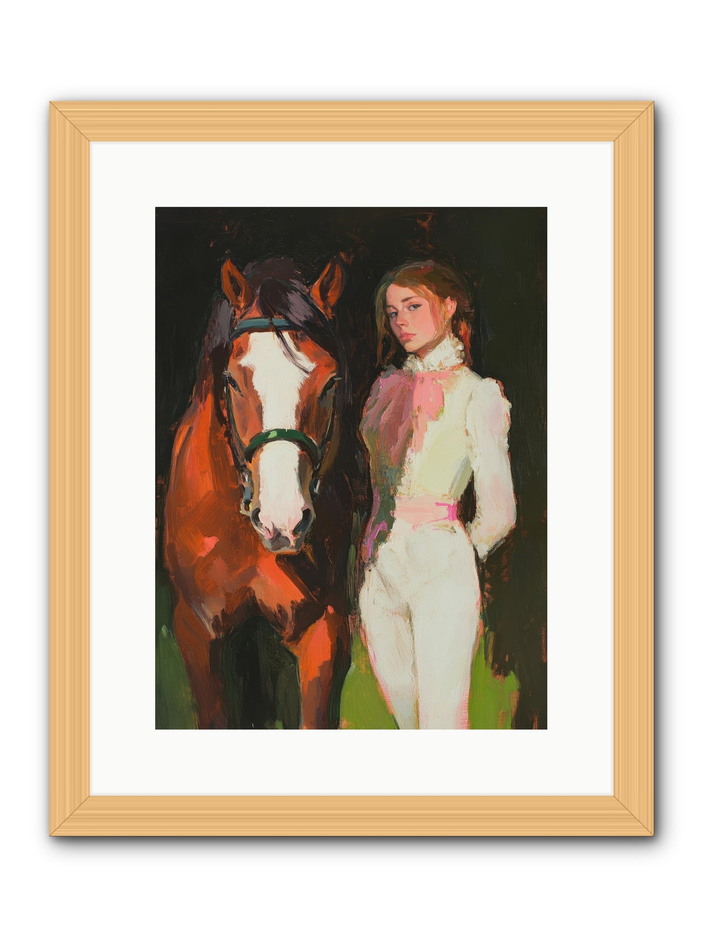 Mischief Maker -- Framed Print - Natural 12x16
