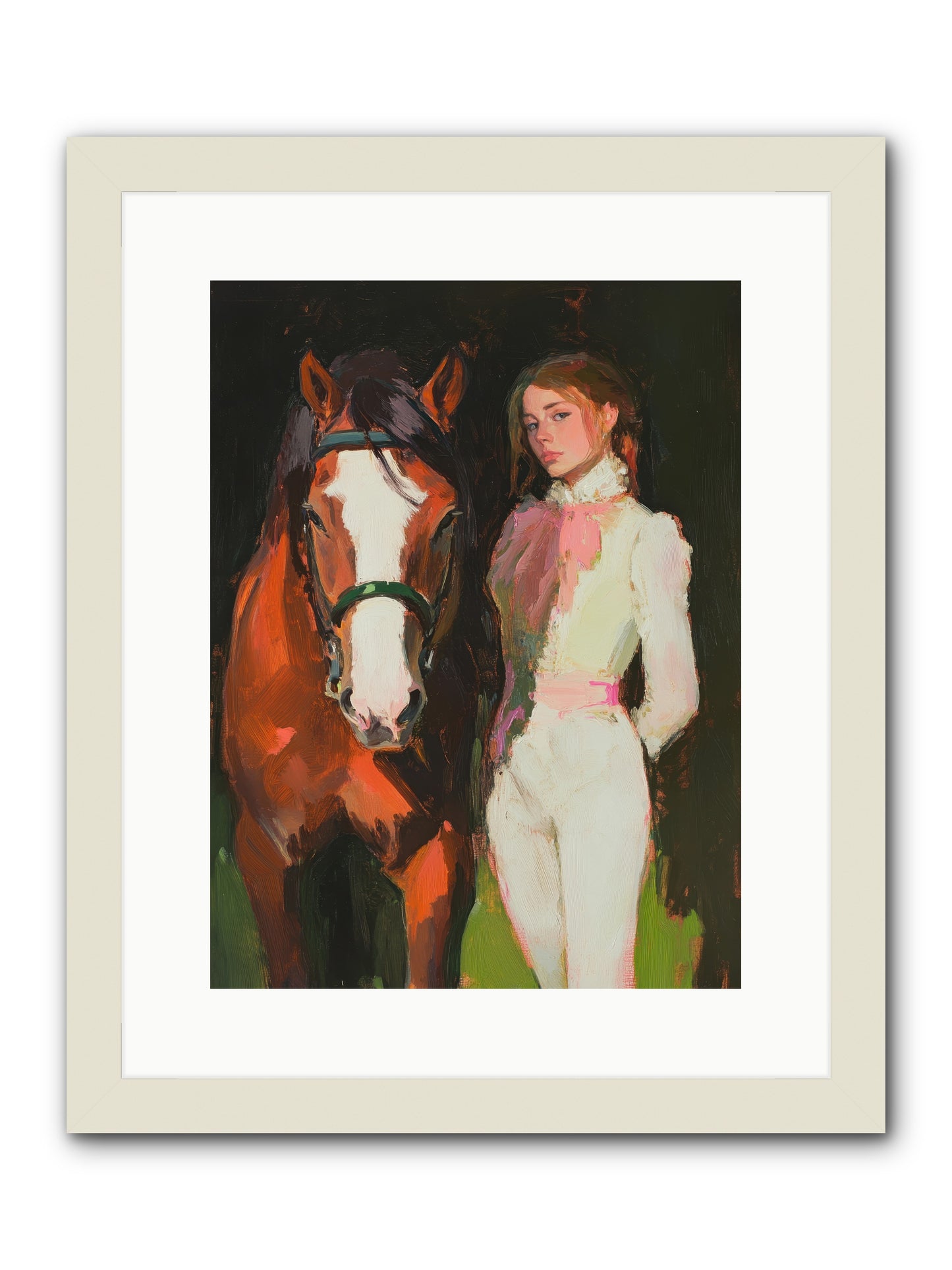 Mischief Maker -- Framed Print - White 12x16