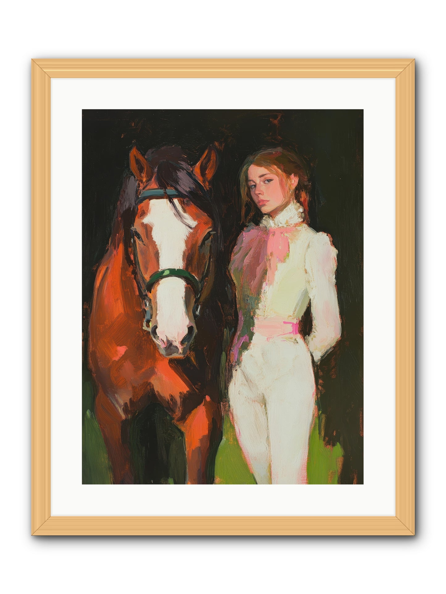 Mischief Maker -- Framed Print - Natural 18x24