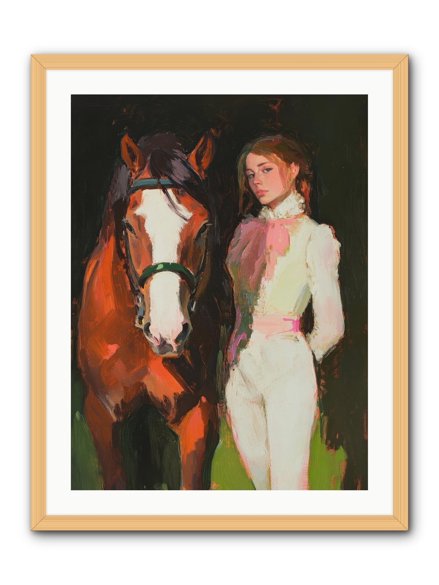 Mischief Maker -- Framed Print - Natural 24x32