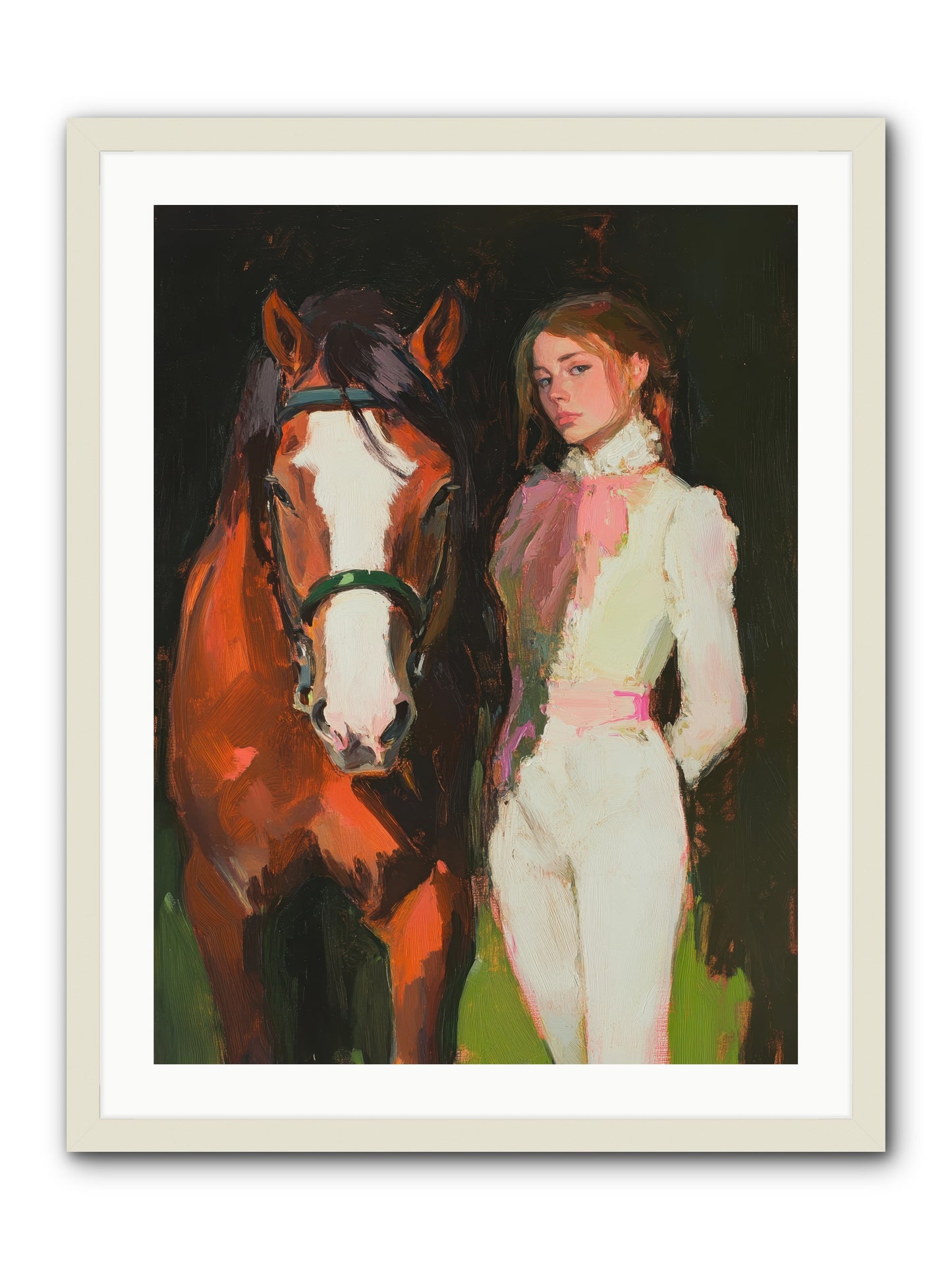 Mischief Maker -- Framed Print - White 24x32