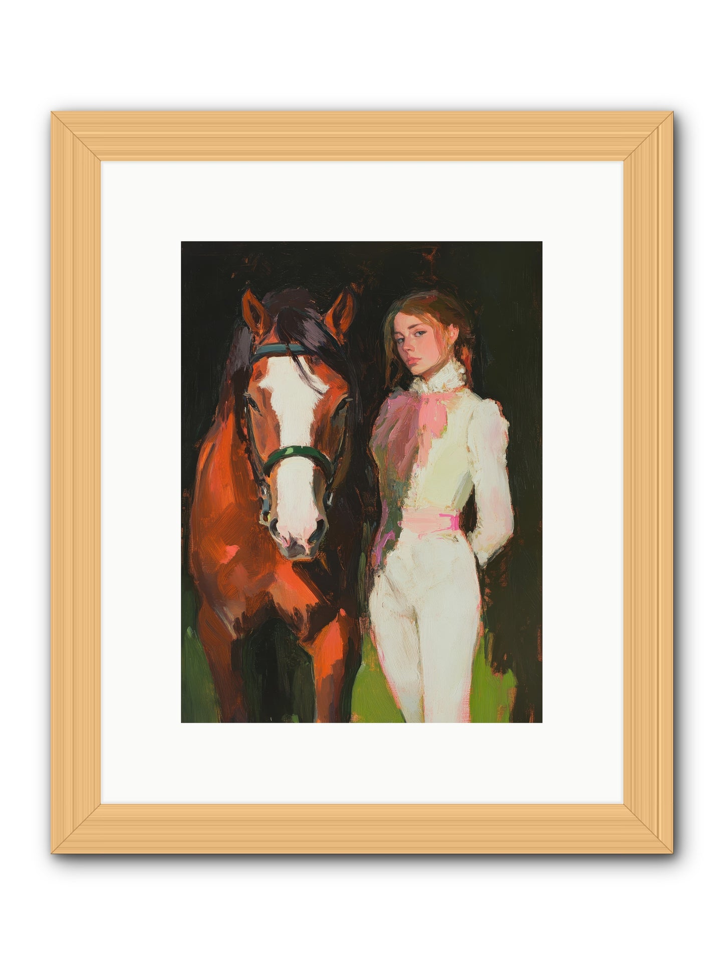 Mischief Maker -- Framed Print - Natural 9x12